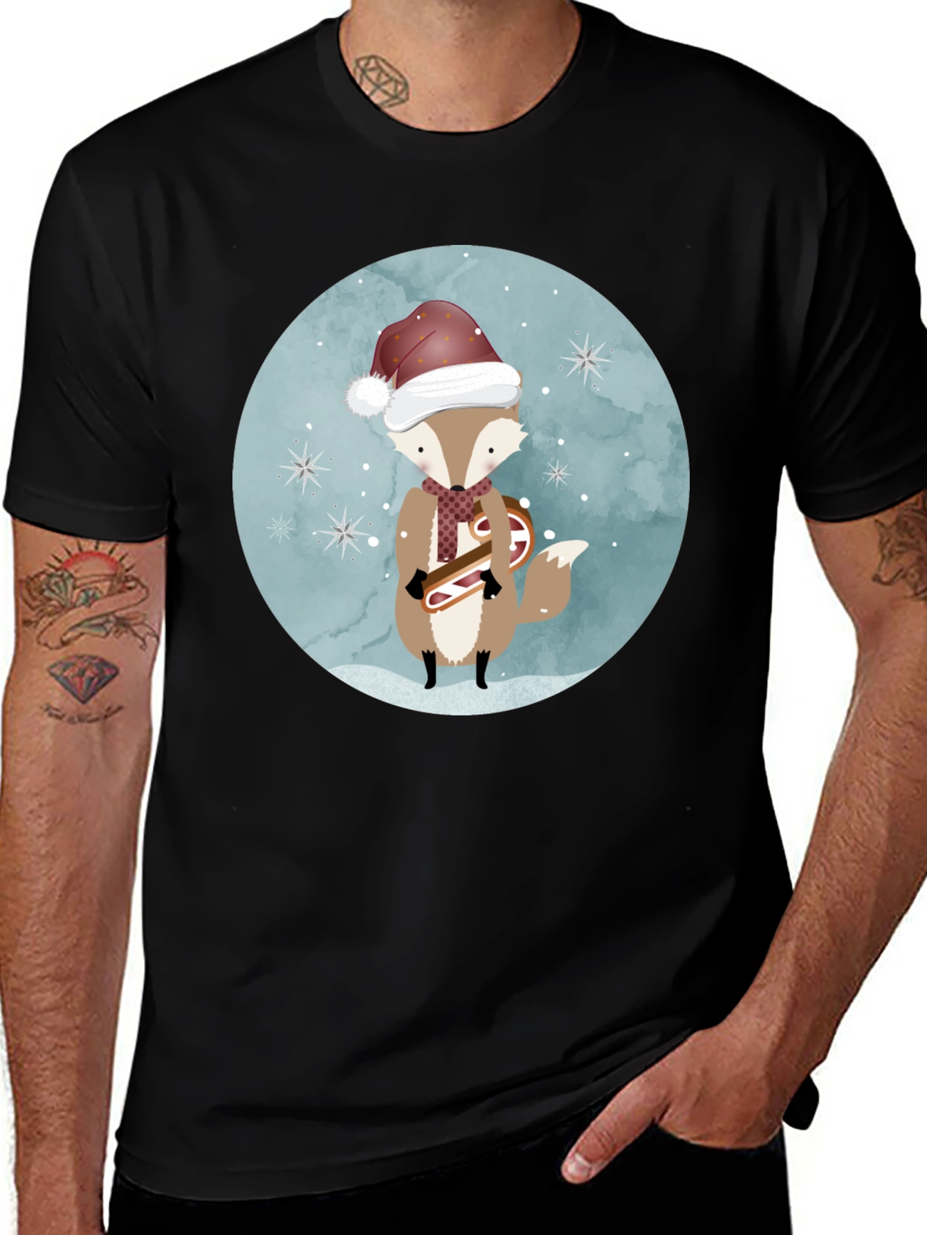 Variant 16 of Festive Fox Graphic Tee