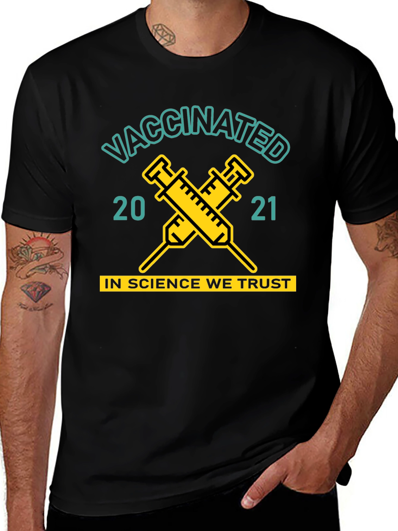 Variant 16 of Vaccinated 2021 Graphic Tee