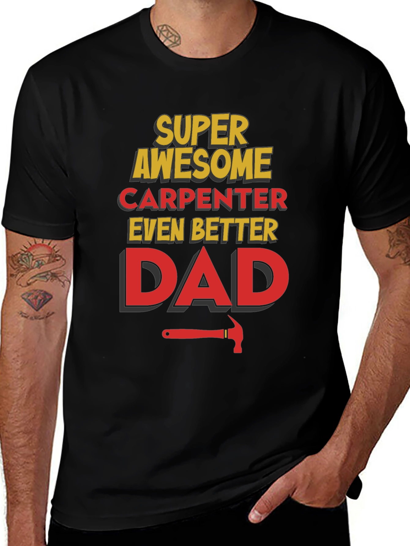 Variant 20 of Awesome Carpenter Dad Graphic Tee