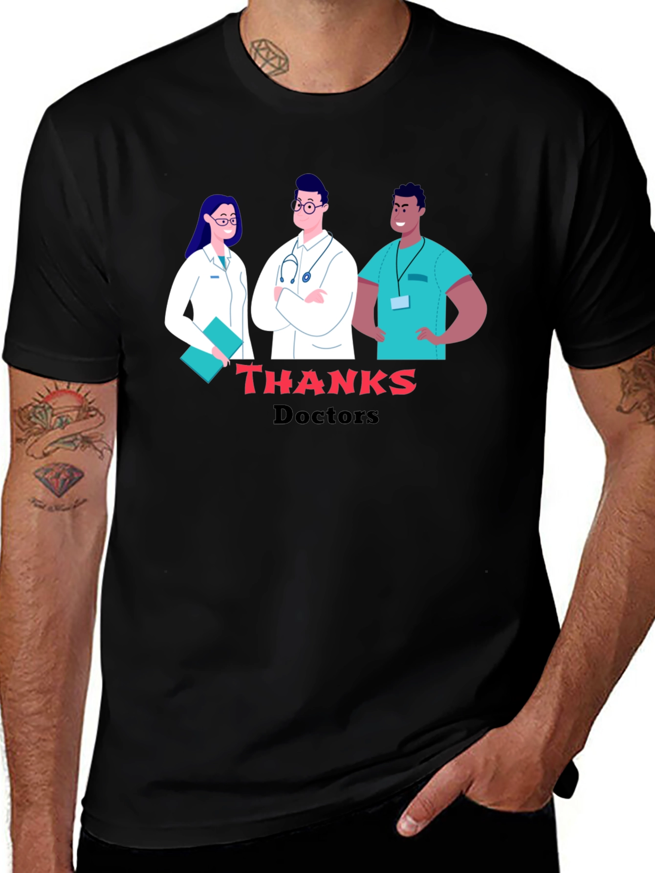 Variant 29 of Thanks Doctors Graphic Tee