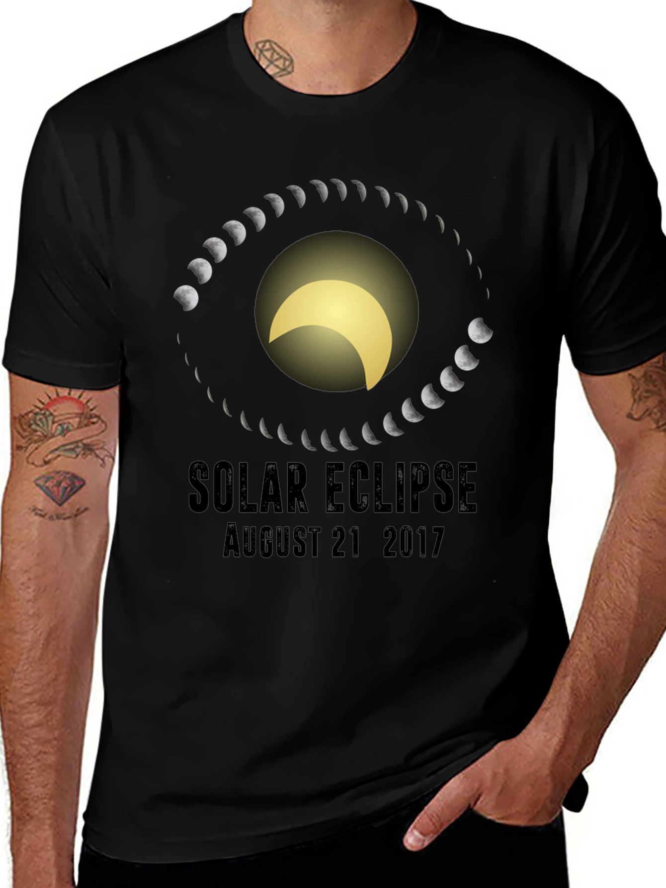 Variant 26 of Solar Eclipse August 21, 2017 Graphic Tee