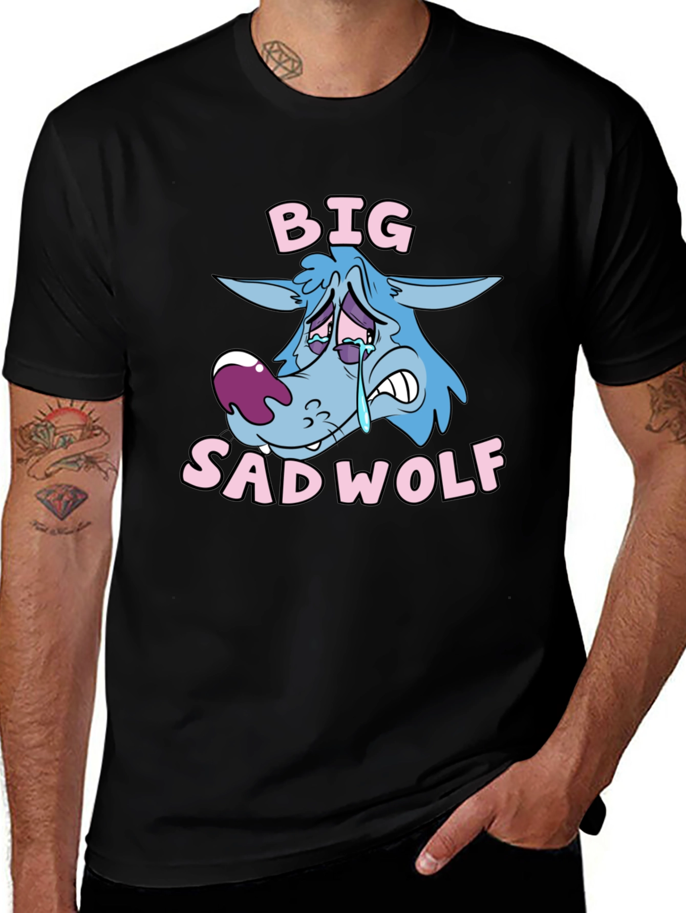 Variant 22 of Big Sad Wolf Graphic T-Shirt