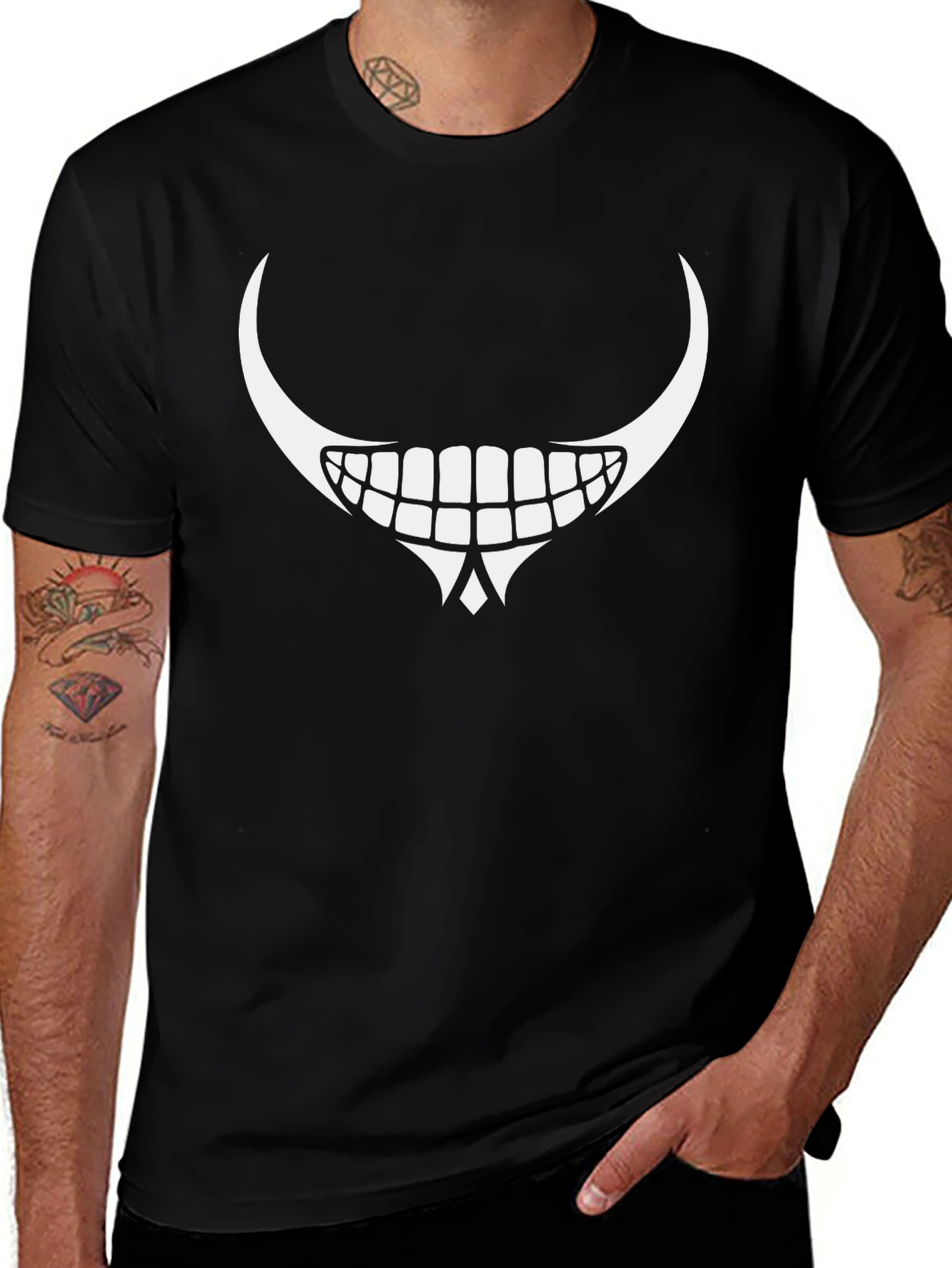 Creepy Smile Graphic T-Shirt