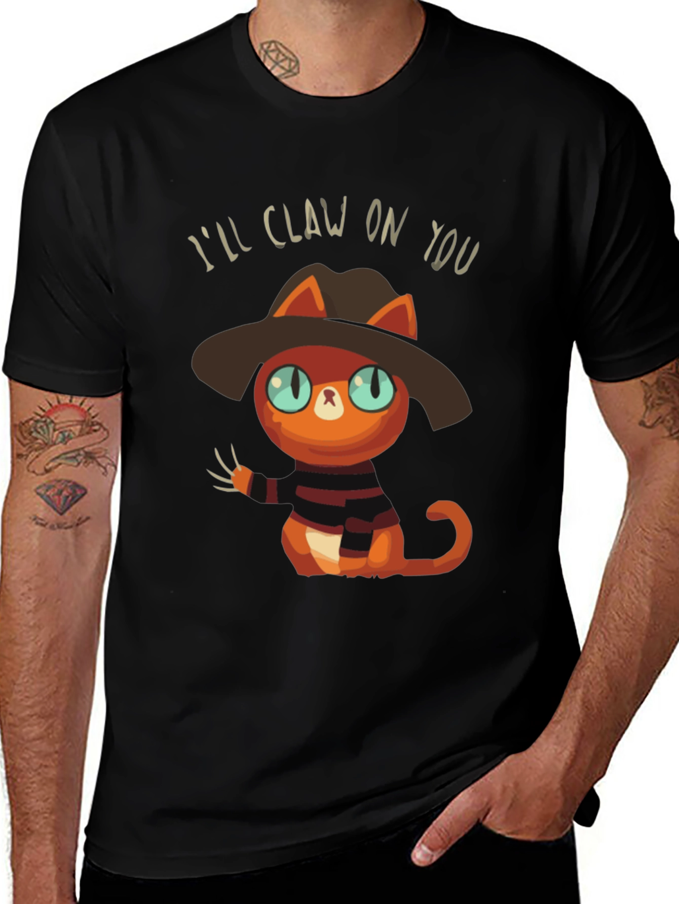 Variant 8 of I'll Claw On You Cat T-Shirt