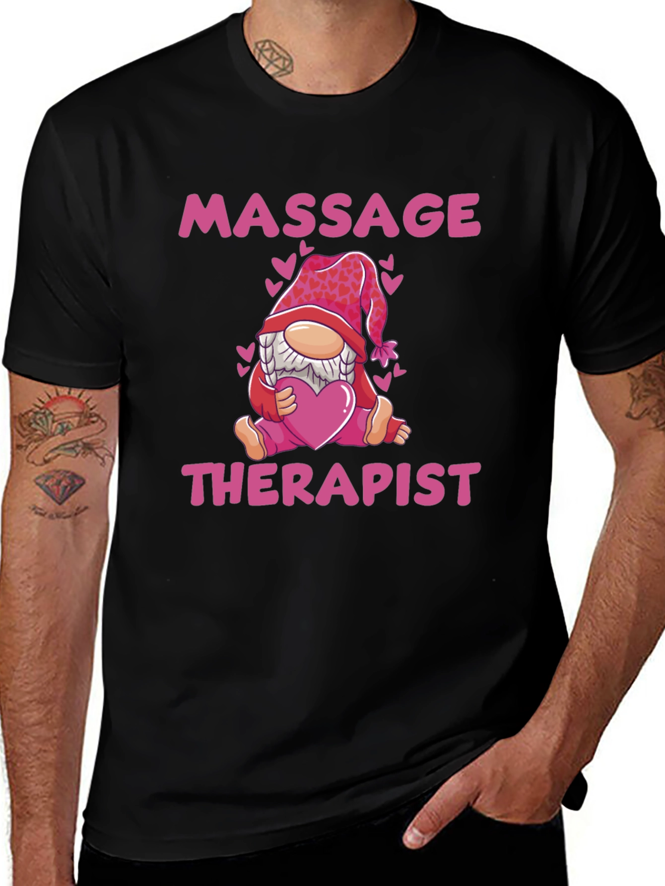 Variant 24 of Massage Therapist Gnome T-Shirt - Valentine's Day Gift