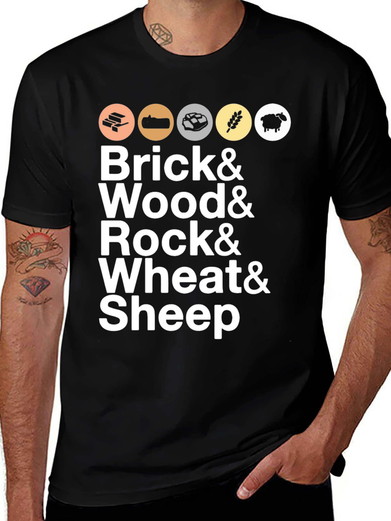 Variant 4 of Settlers Resources Graphic T-Shirt
