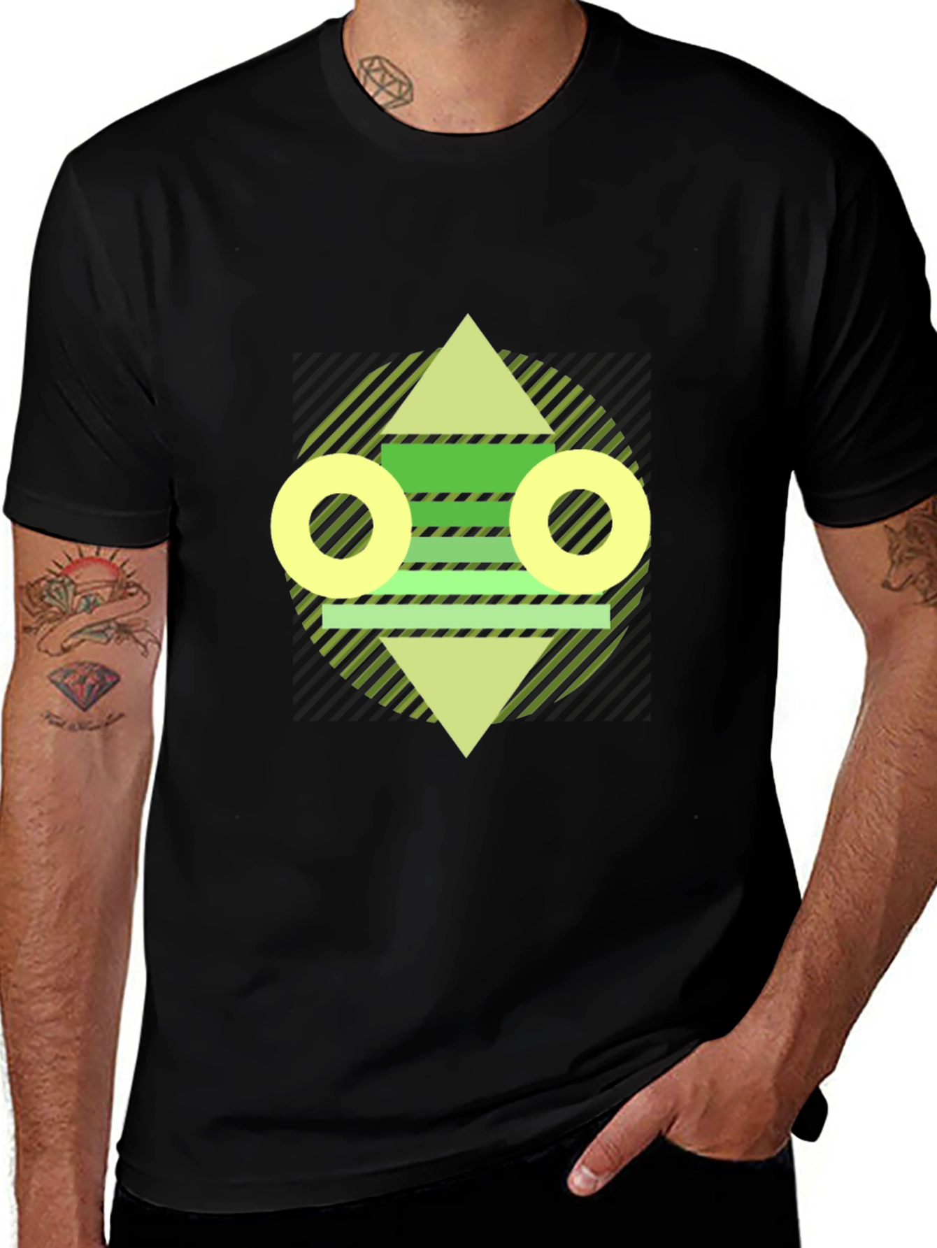 Variant 4 of Geometric Graphic Tee - Modern Abstract Design