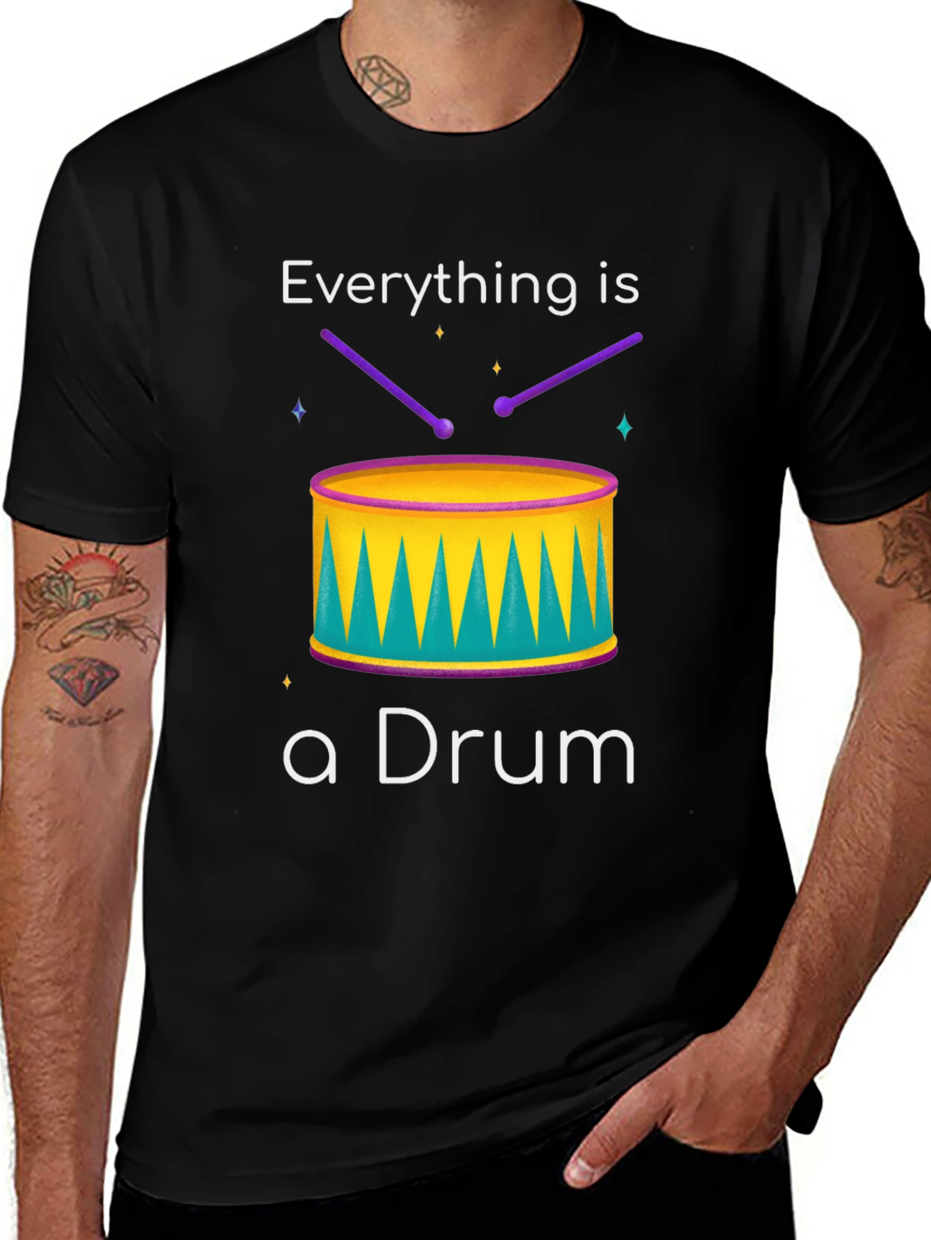 Variant 12 of Everything is a Drum Graphic Tee