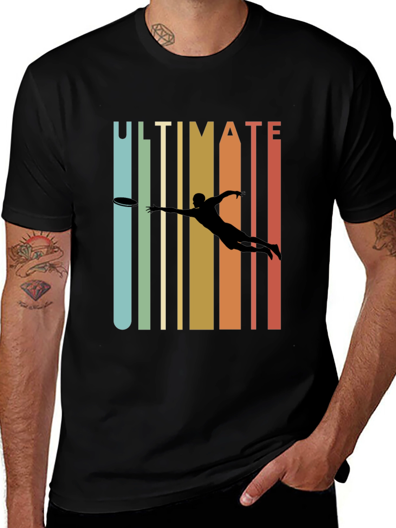 Variant 25 of Ultimate Frisbee Retro Style T-Shirt
