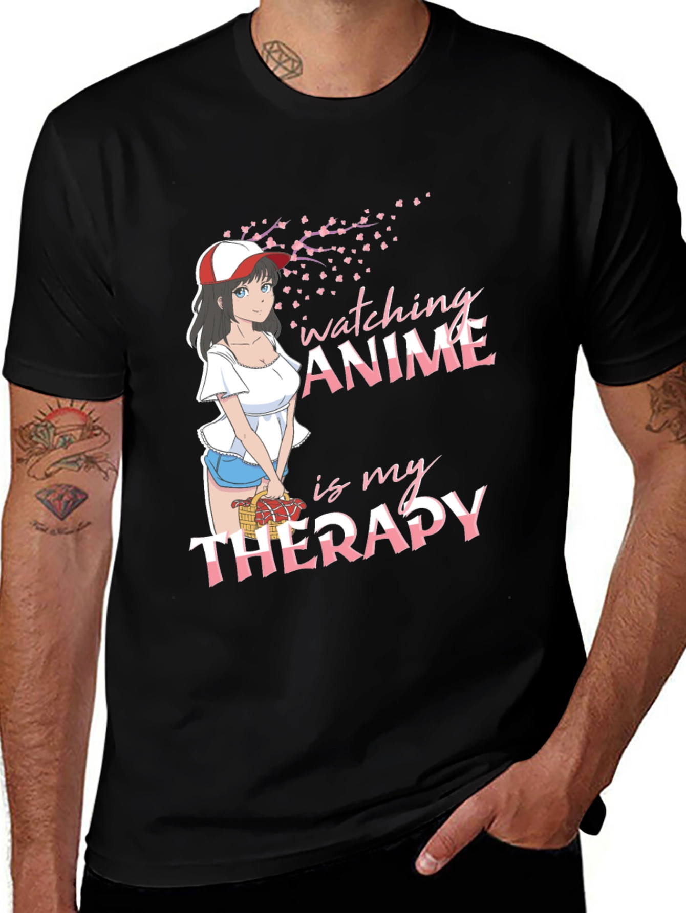 Variant 21 of Anime Therapy T-Shirt | Relaxed Fit Cotton Tee