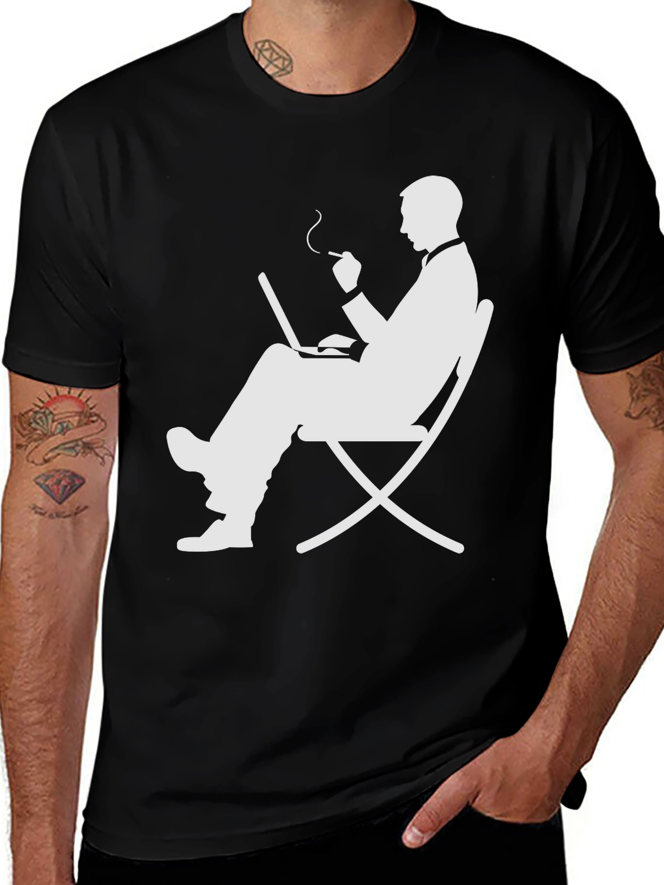 Smoking Laptop T-Shirt