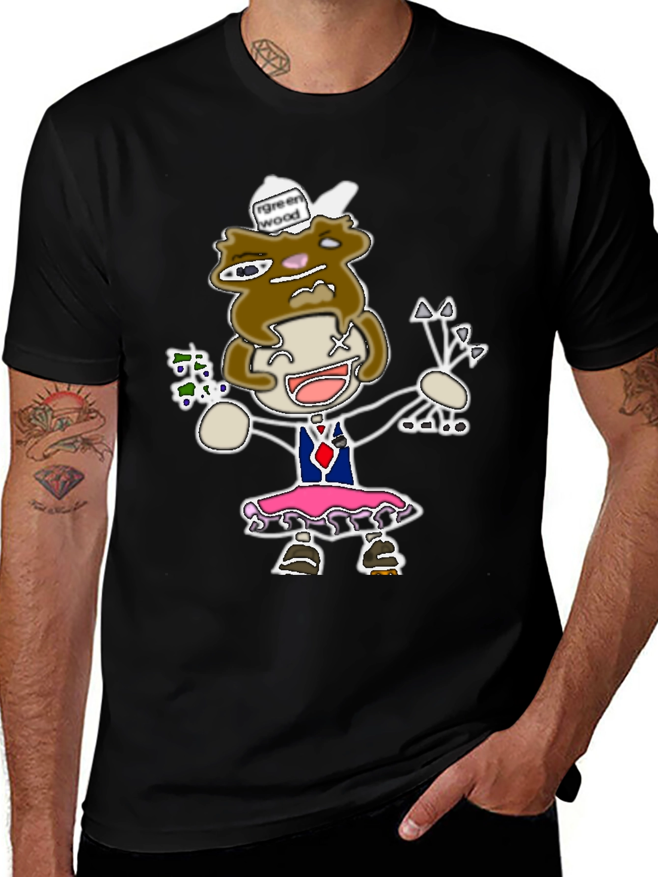 Variant 21 of Novelty Cartoon Graphic T-Shirt