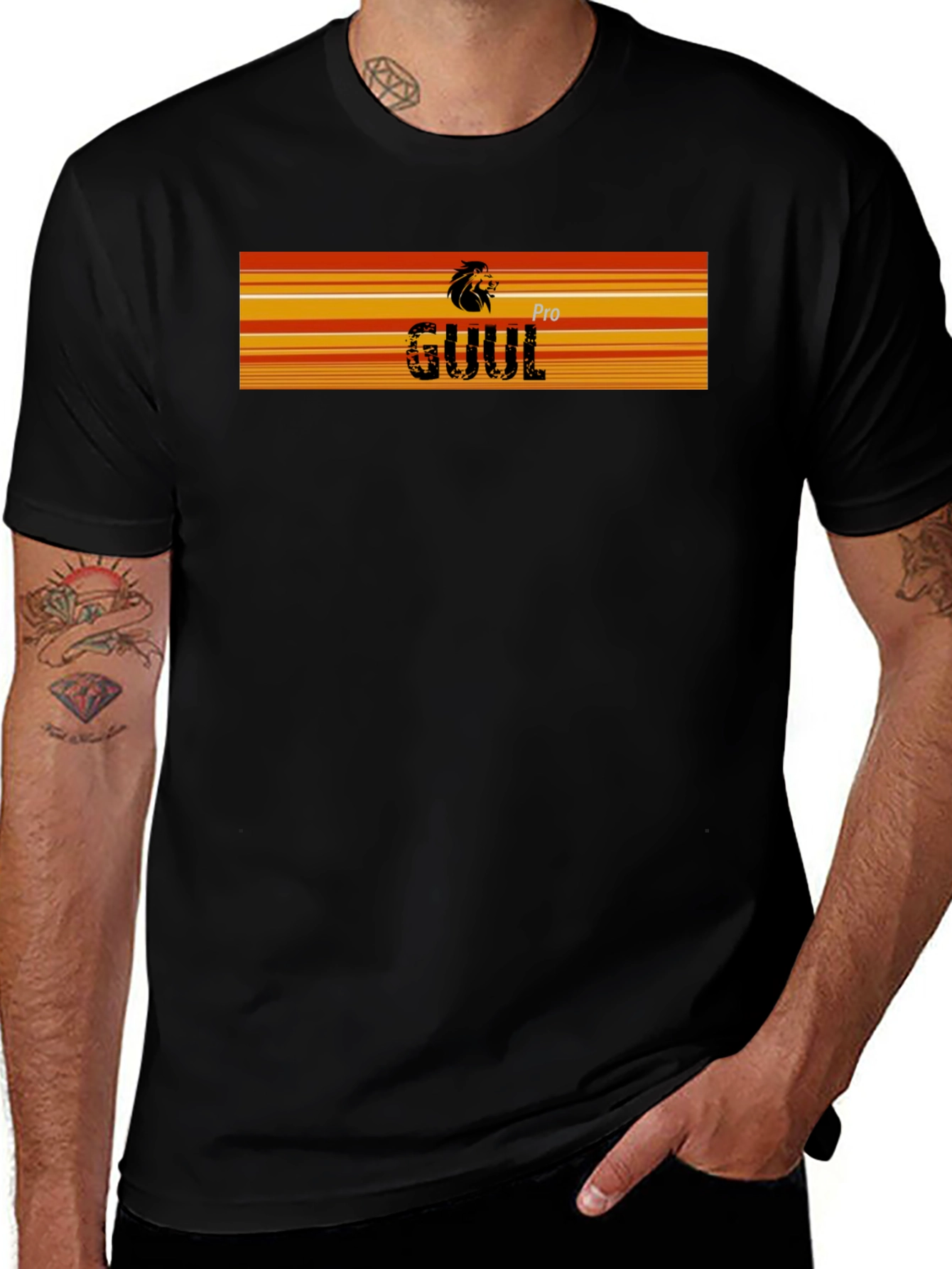 Variant 10 of Pro GUUL Lion Graphic Black T-Shirt