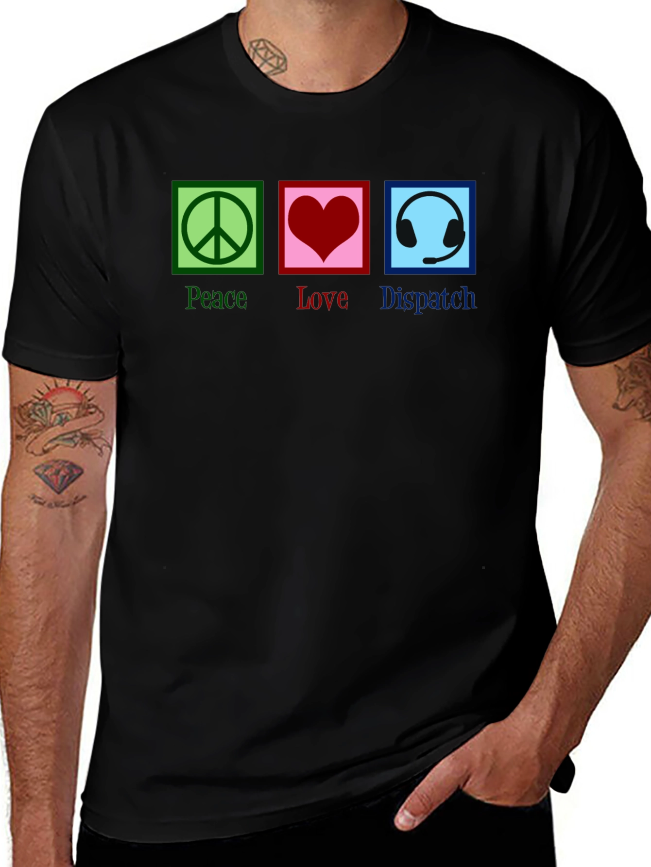 Peace Love Dispatcher T-Shirt