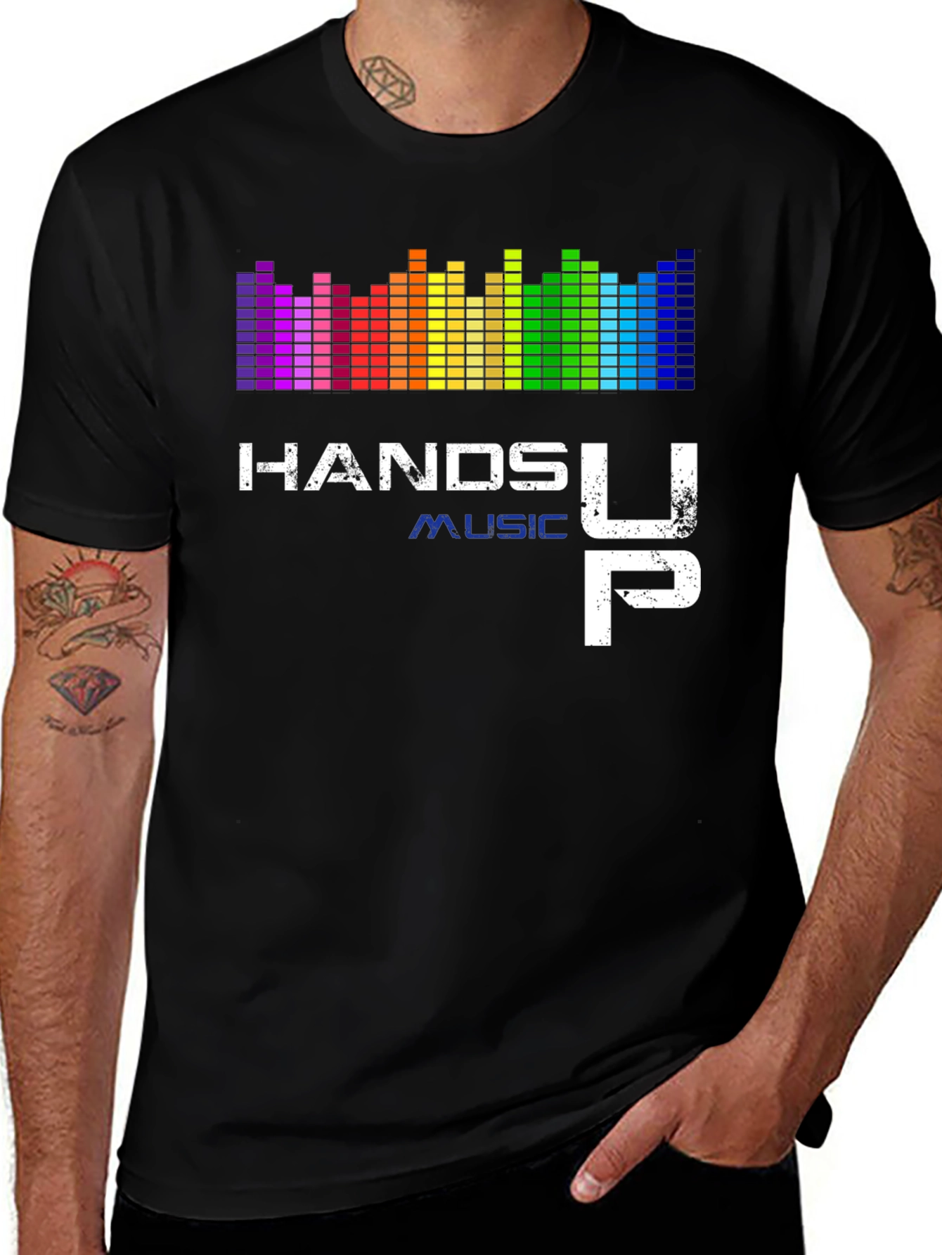 Variant 21 of Hands Up Music Graphic Tee