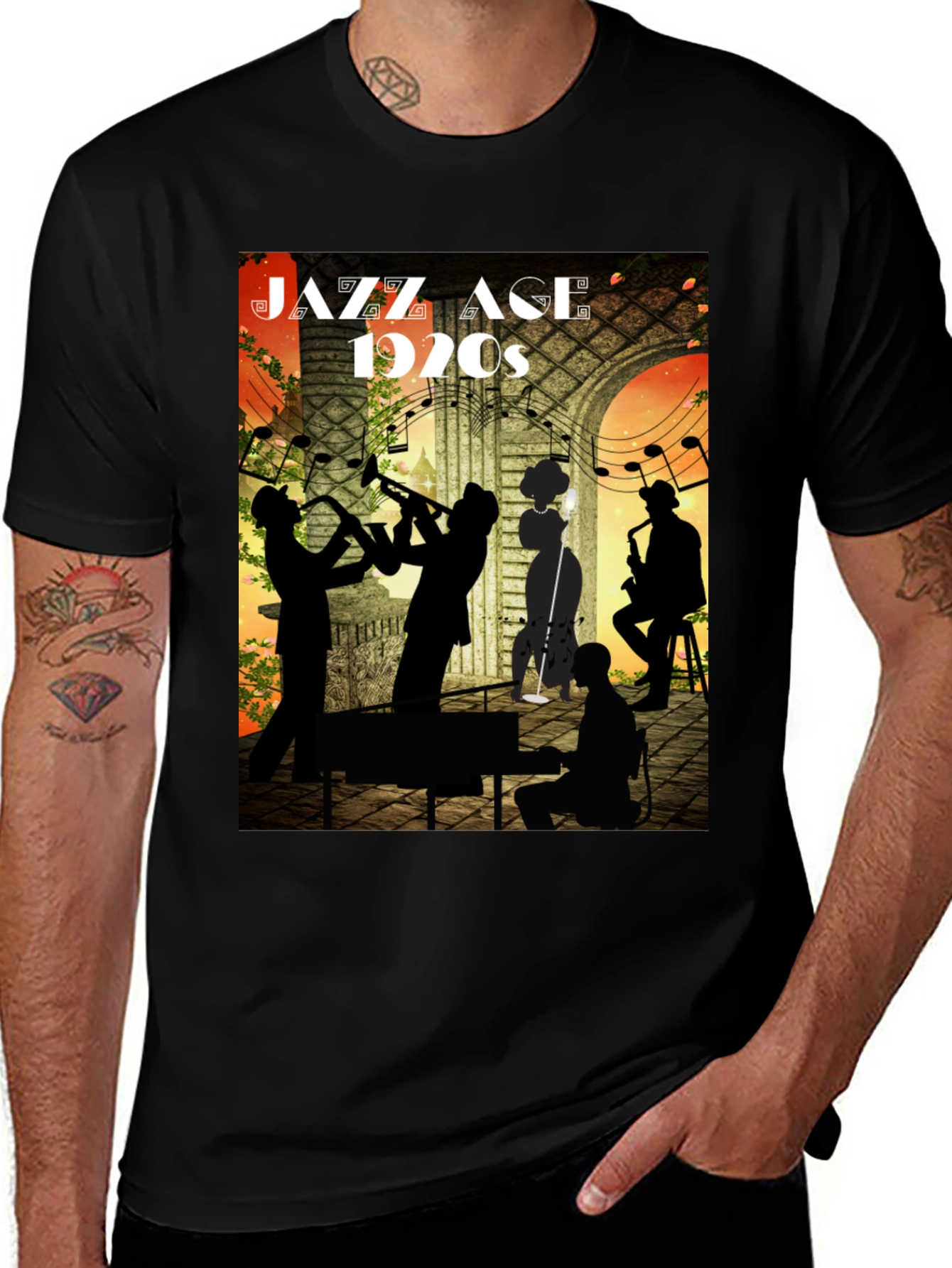 Variant 11 of Jazz Age 1920s Silhouette T-Shirt
