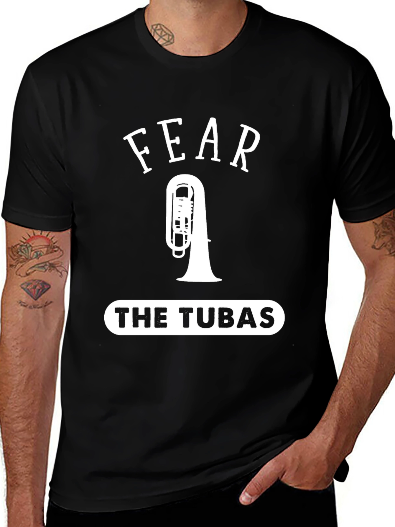 Variant 22 of Fear The Tubas T-Shirt Funny Band Tee