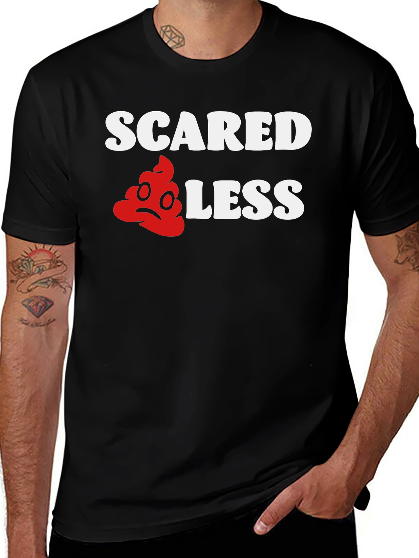 Variant 18 of Scared Less Funny Graphic T-Shirt