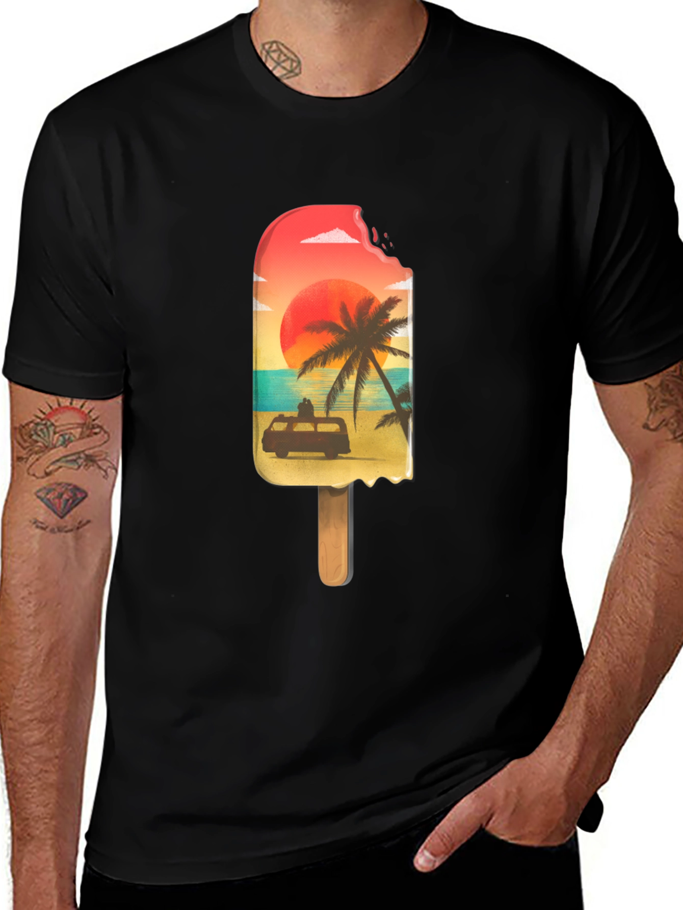 Variant 19 of Sunset Beach Ice Cream T-Shirt