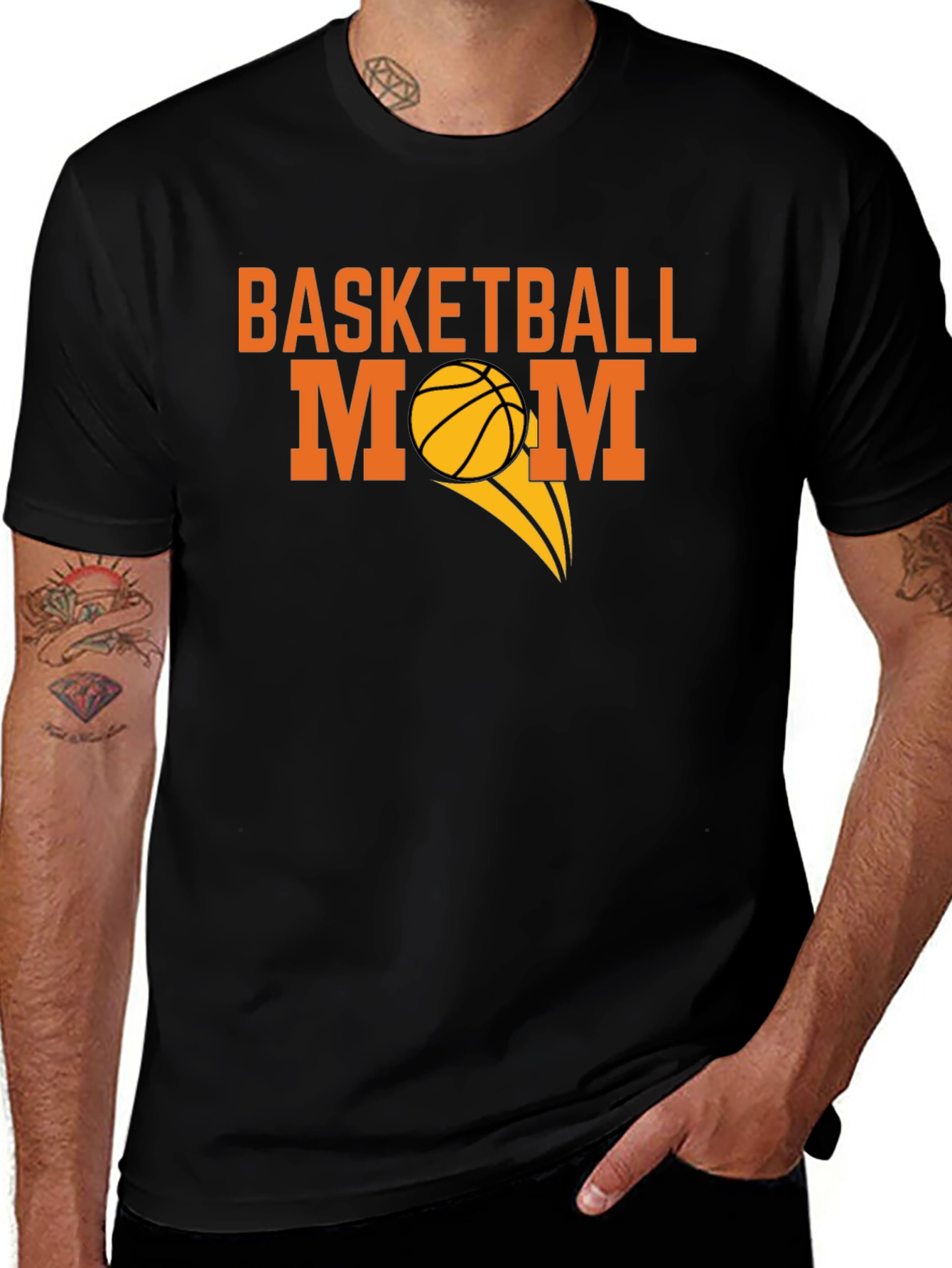 Variant 5 of Basketball Mom Graphic T-Shirt