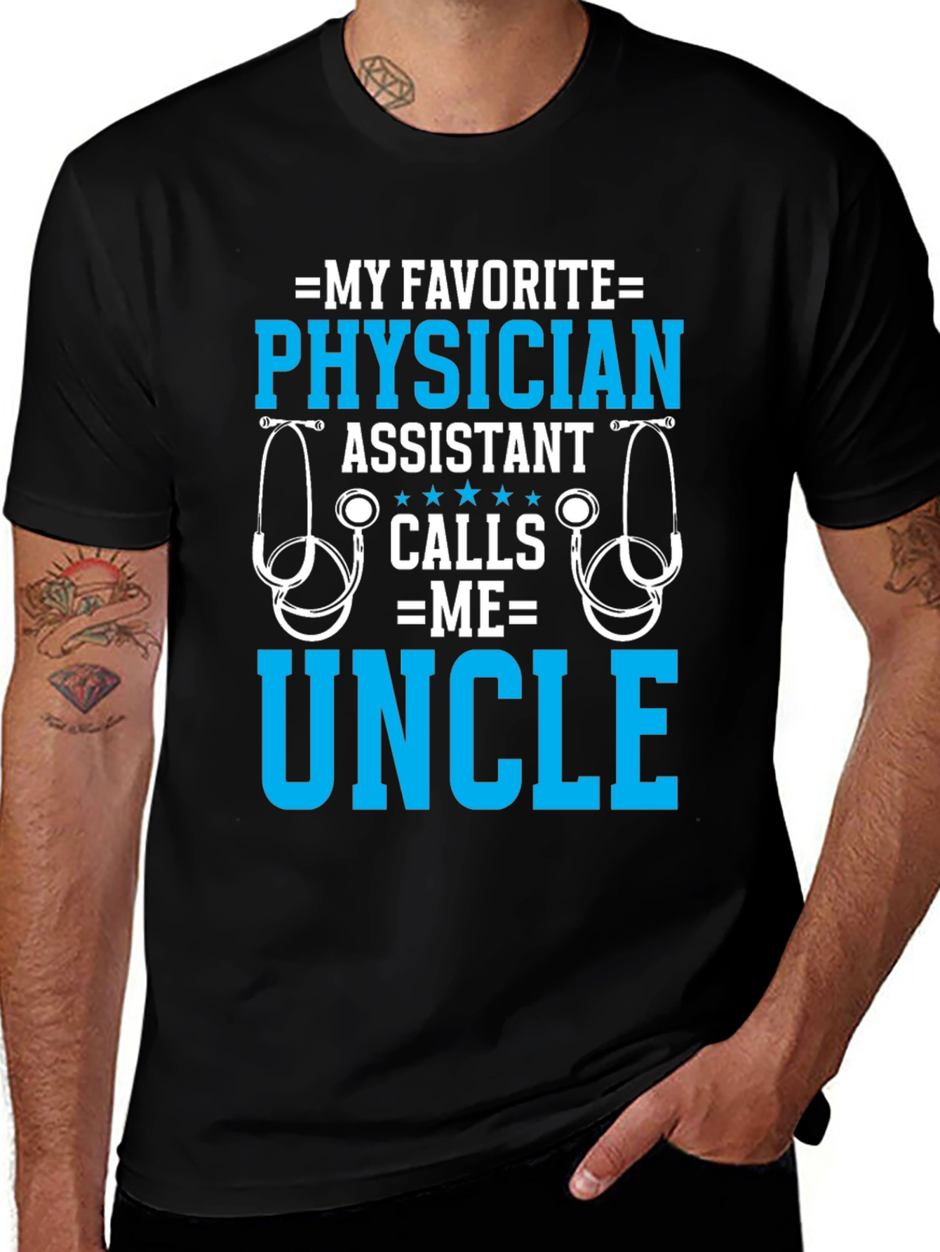 Physician Assistant Uncle T-Shirt - Gift for Medical Professionals