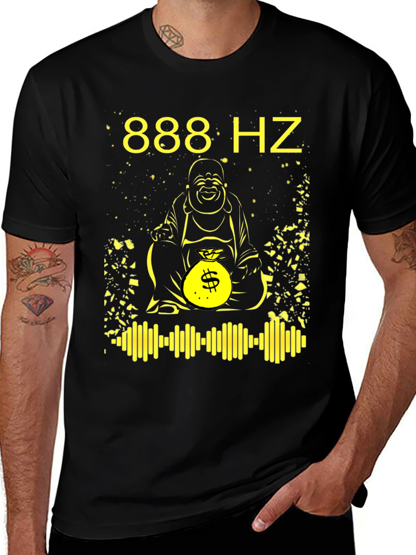 Variant 4 of 888 Hz Buddha Graphic Tee