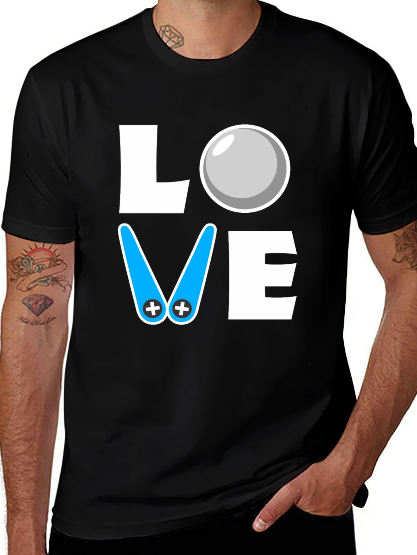 Variant 13 of Love Ping Pong Paddle T-Shirt