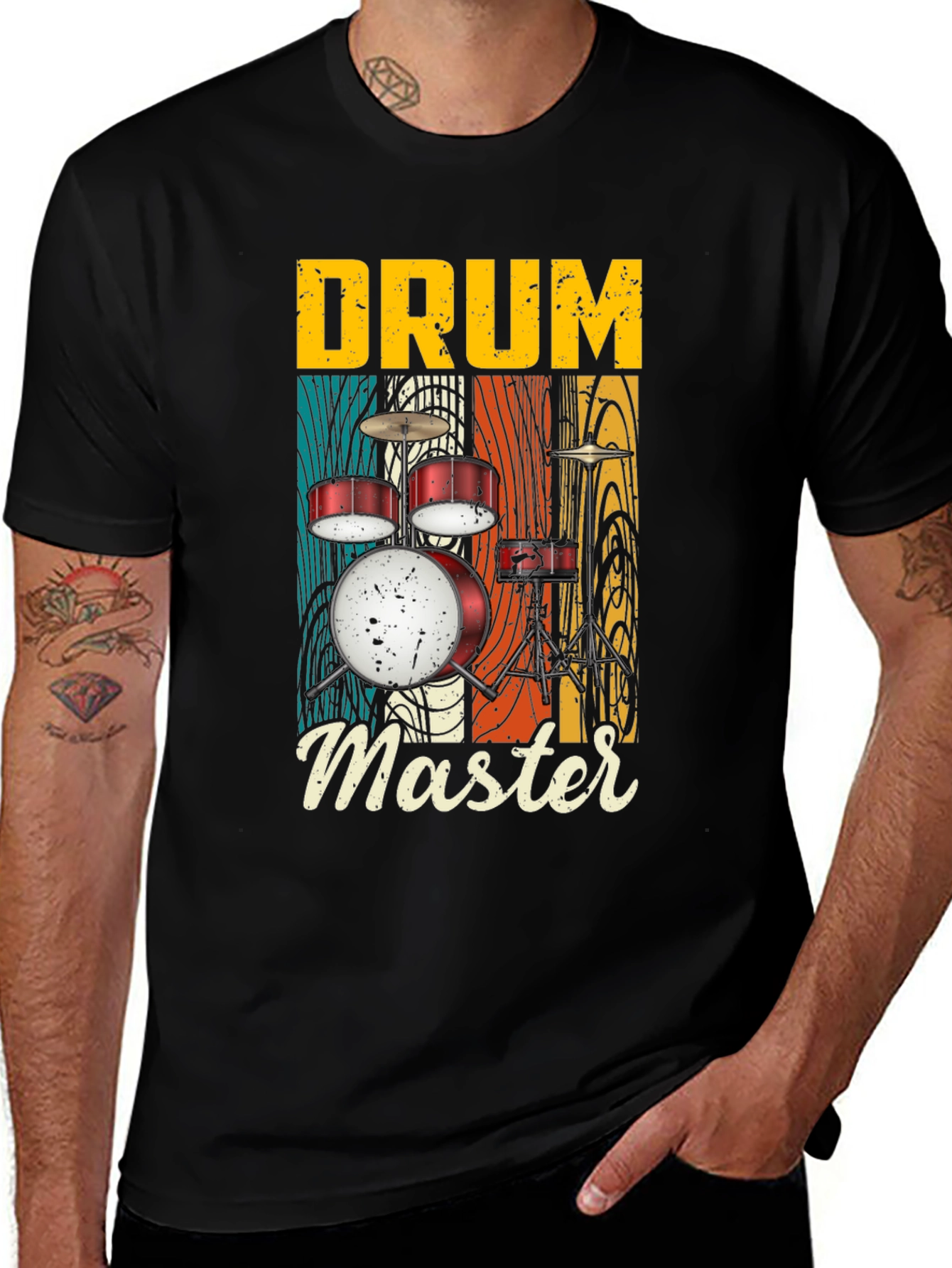 Variant 14 of Drum Master T-Shirt - Musician Tee