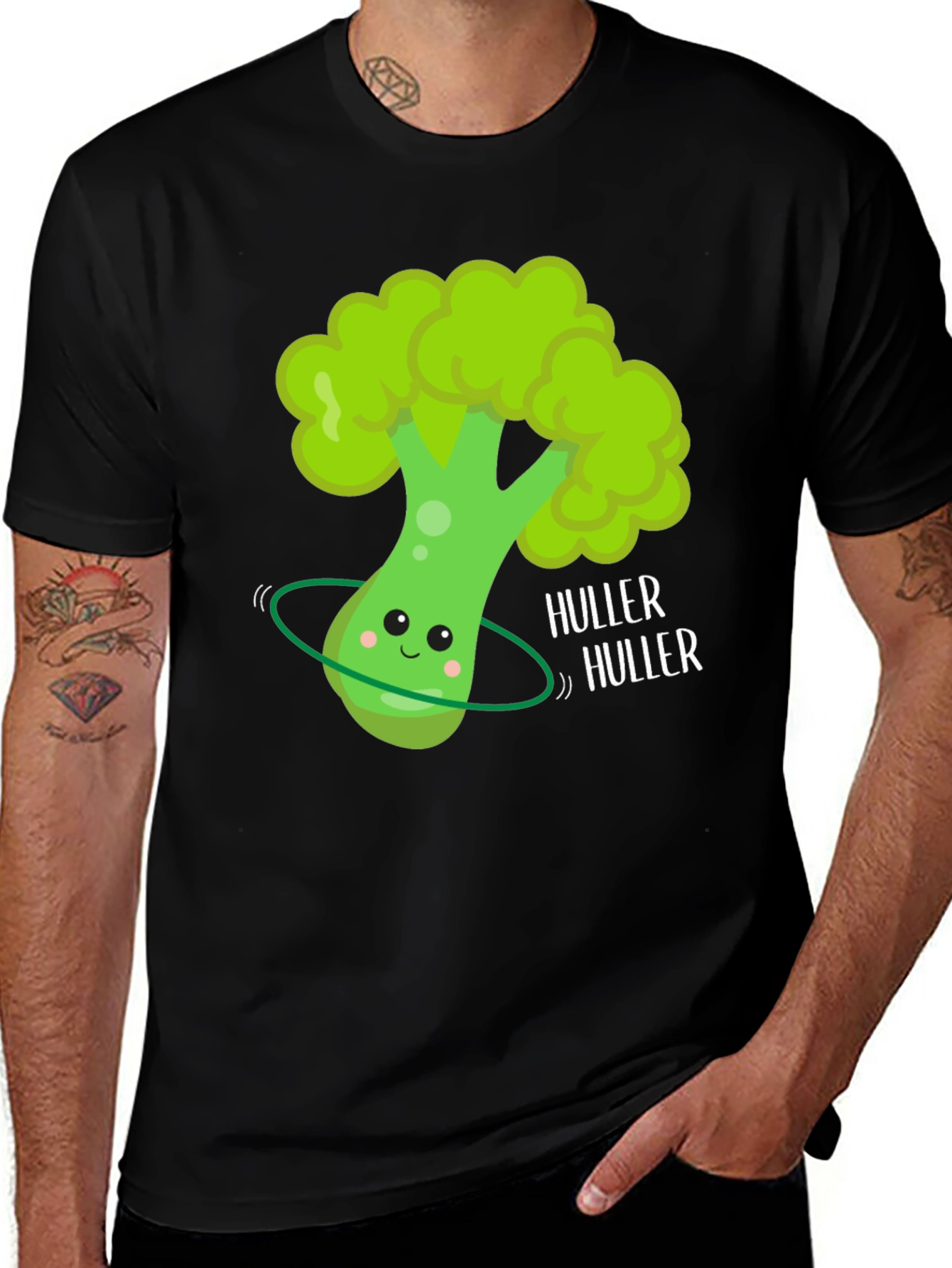 Variant 4 of Huller Broccoli Black T-Shirt