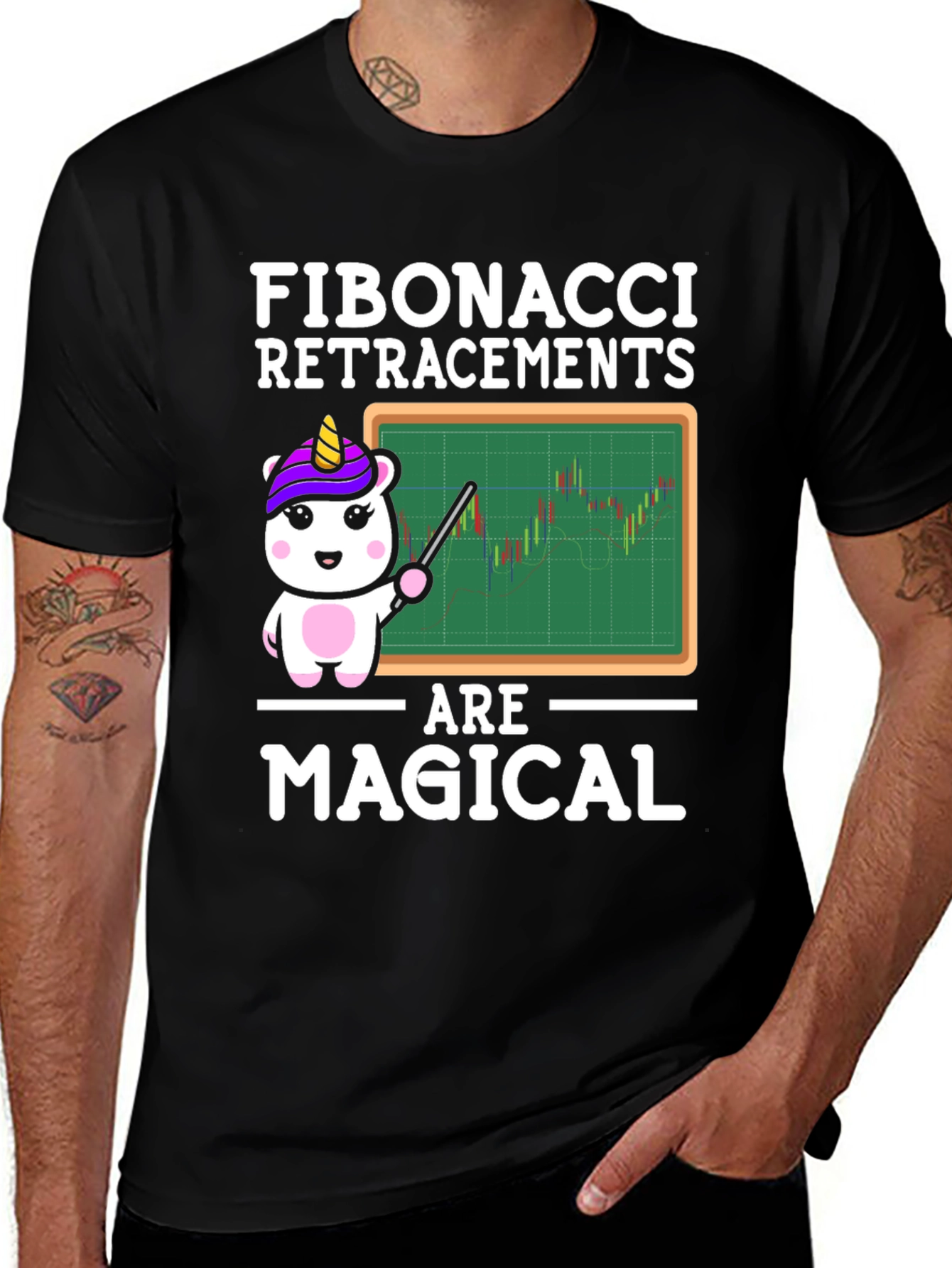 Fibonacci Retracements are Magical Graphic T-Shirt