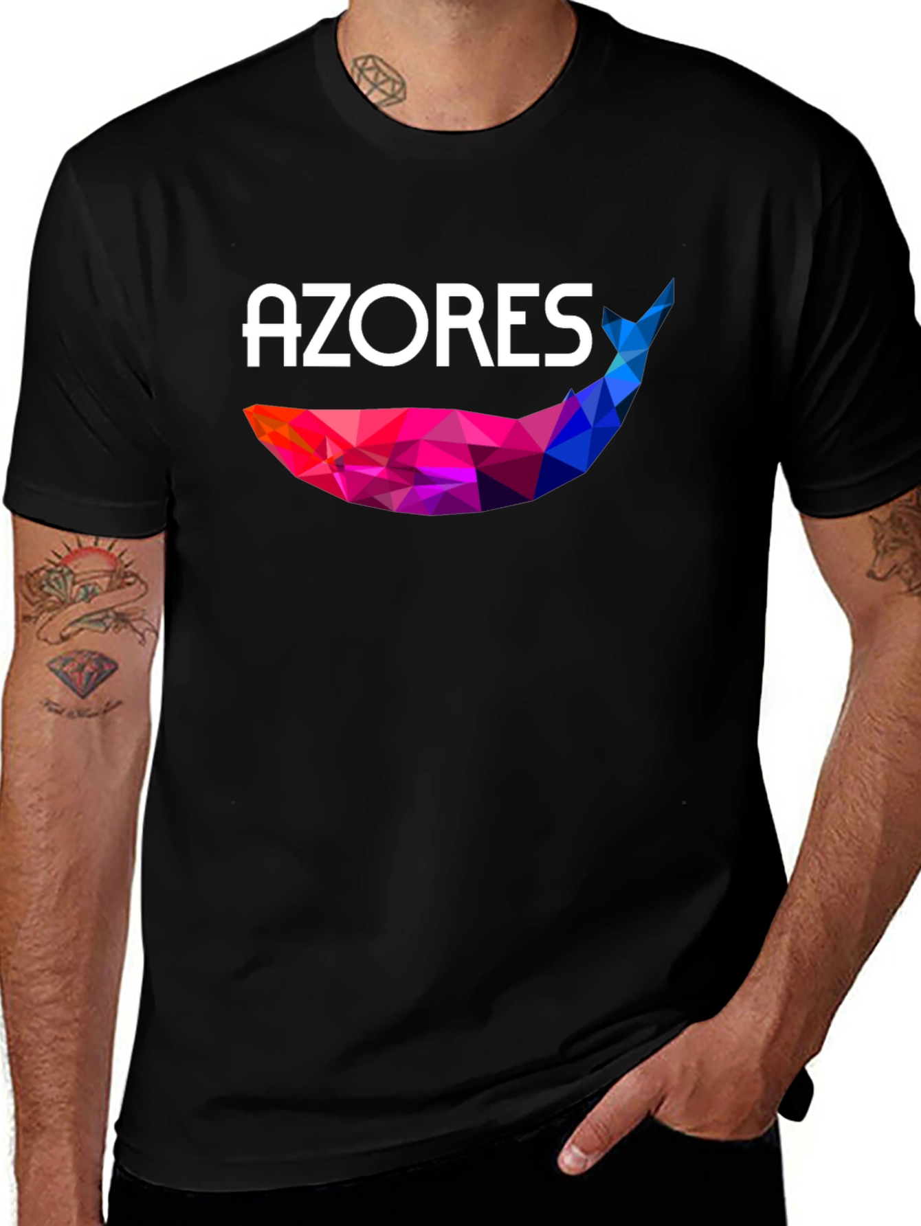 Azores Whale Geometric T-Shirt