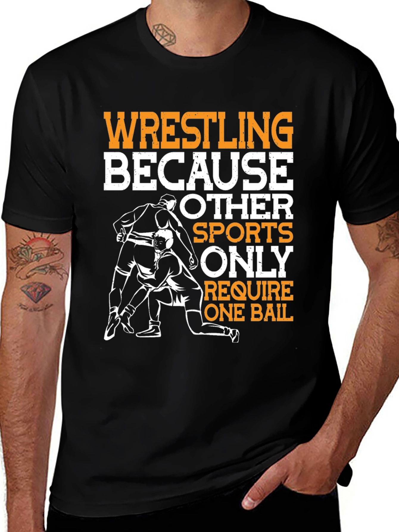 Variant 7 of Wrestling T-Shirt: Only One Bail Required