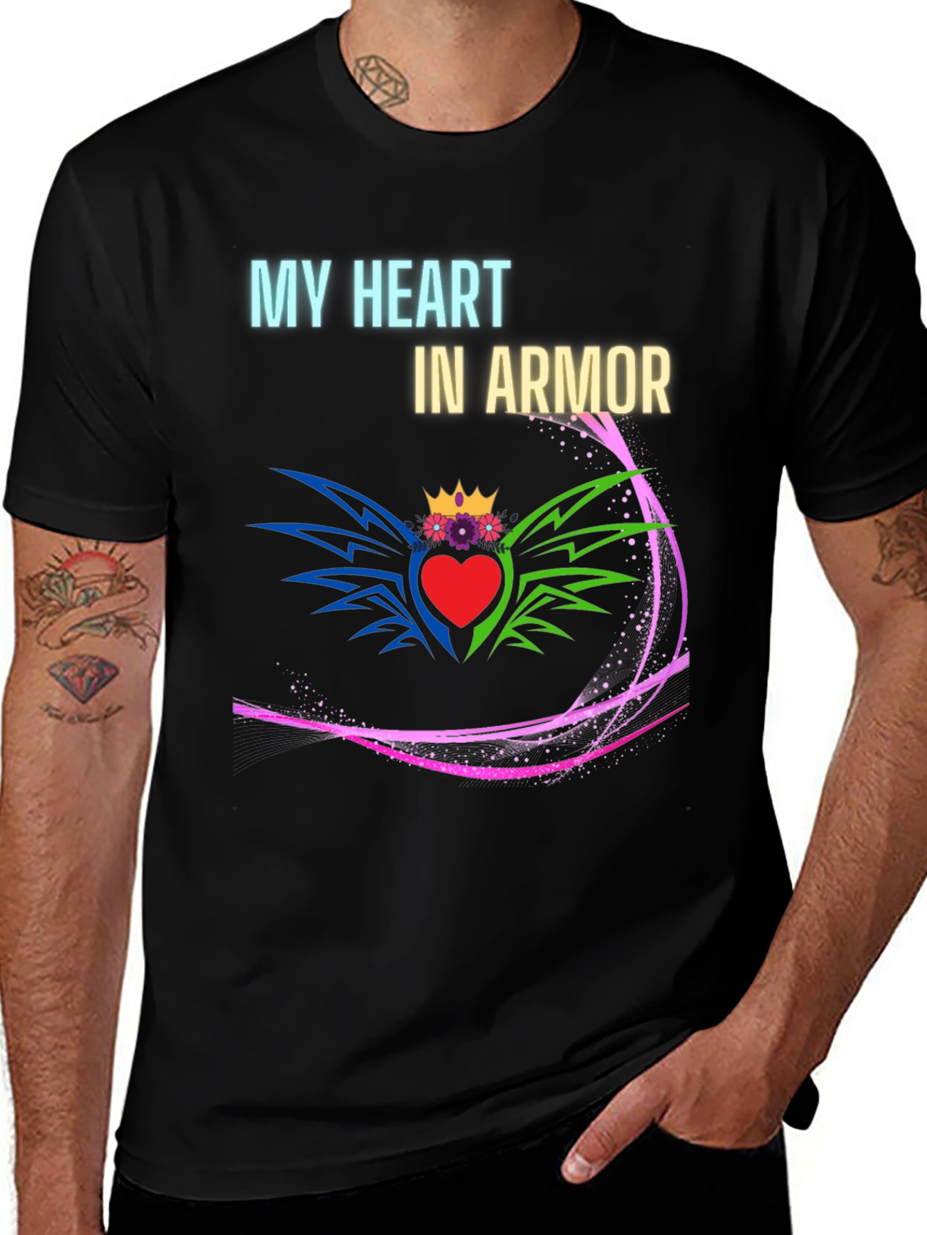 Variant 20 of My Heart in Armor Graphic T-Shirt