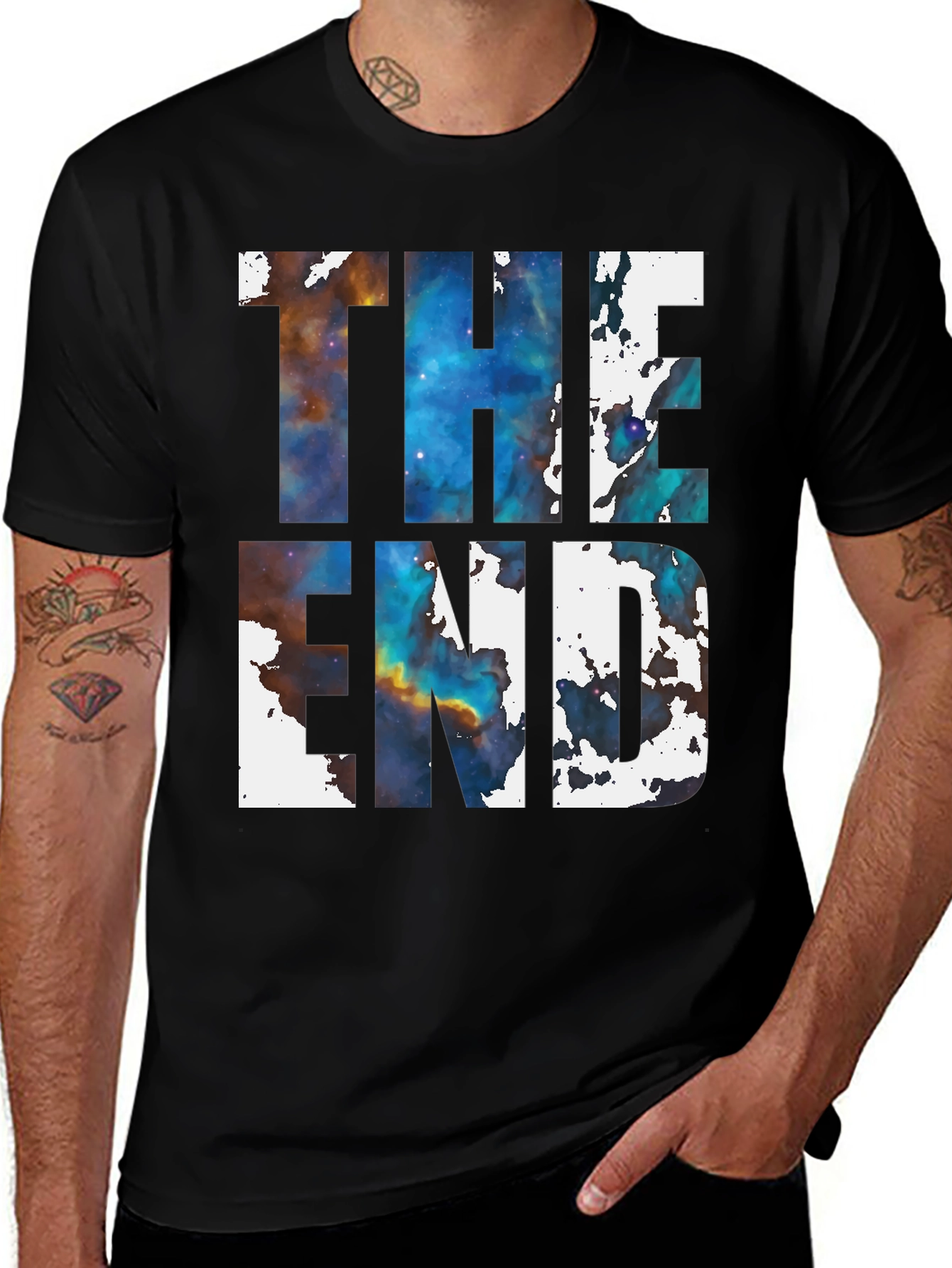 Variant 13 of The End Graphic T-Shirt - Universe Print