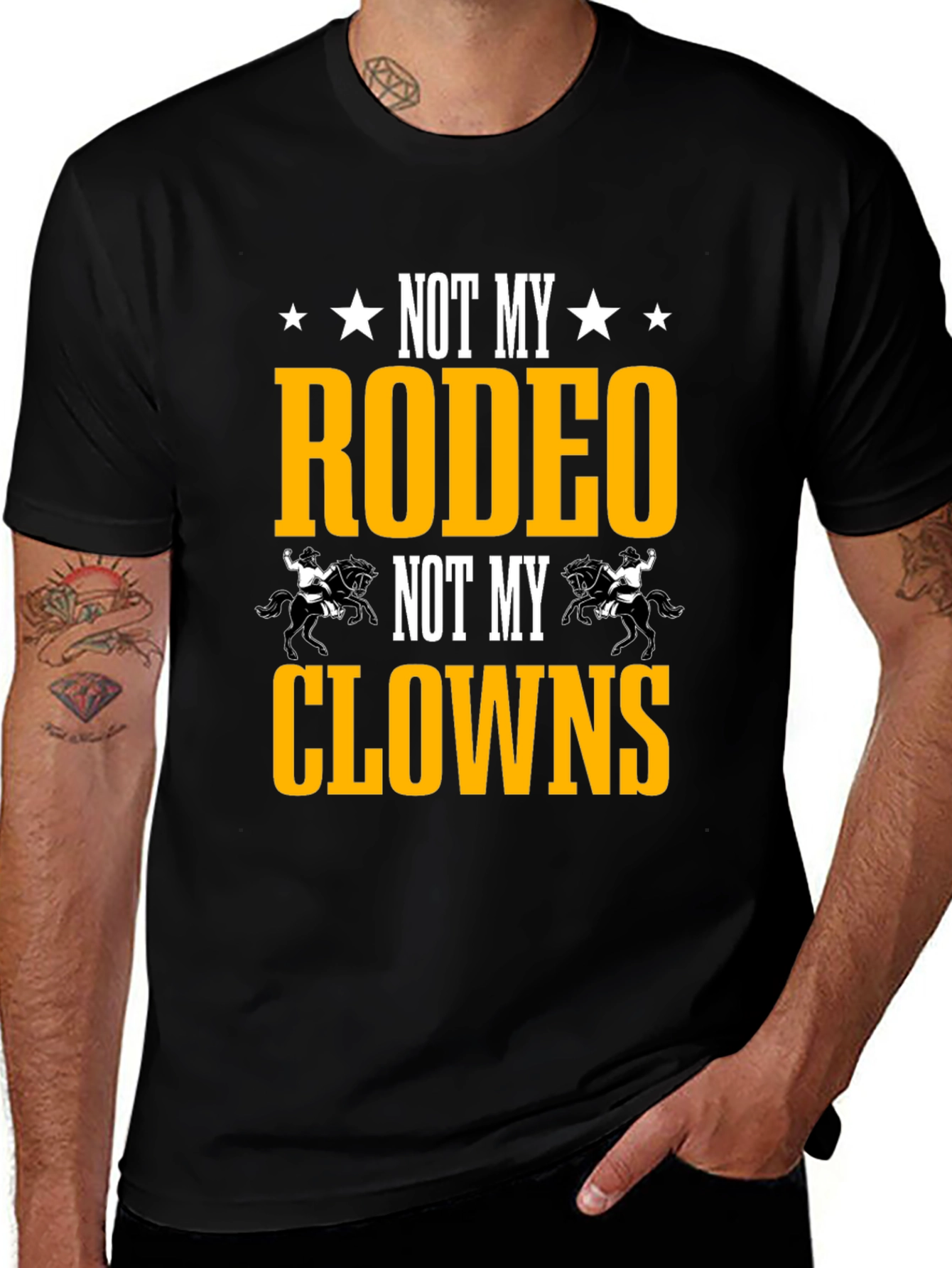 Variant 20 of Not My Rodeo, Not My Clowns Graphic Tee