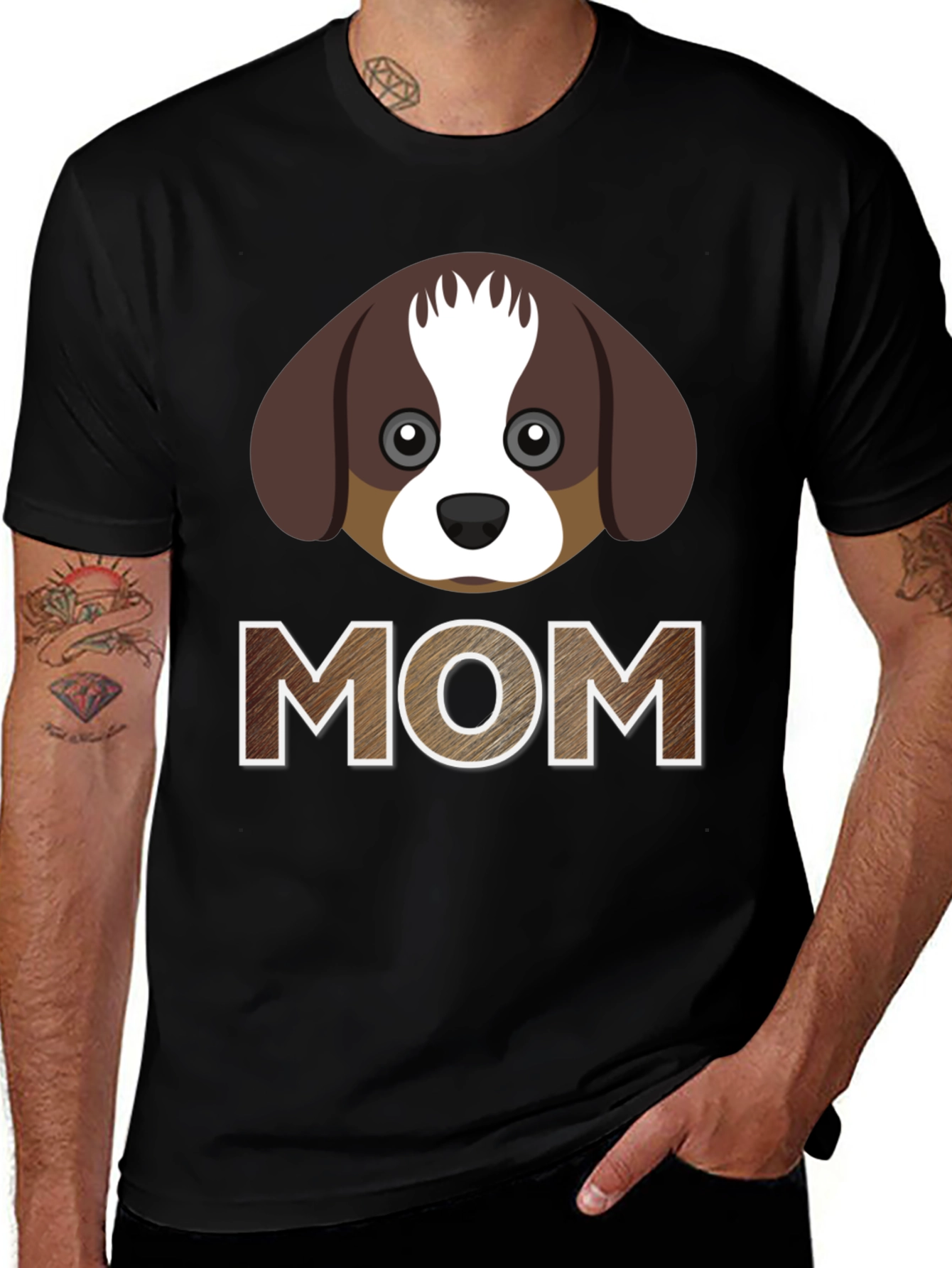 Variant 7 of Dog Mom T-Shirt - Cute Puppy Graphic Tee