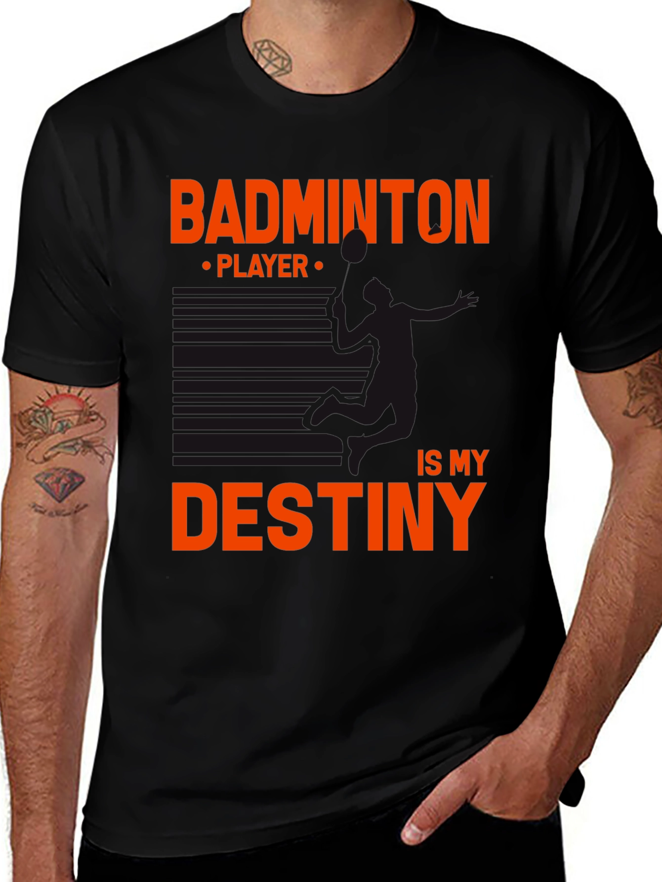 Badminton Destiny Tee - Sporty Graphic T-Shirt