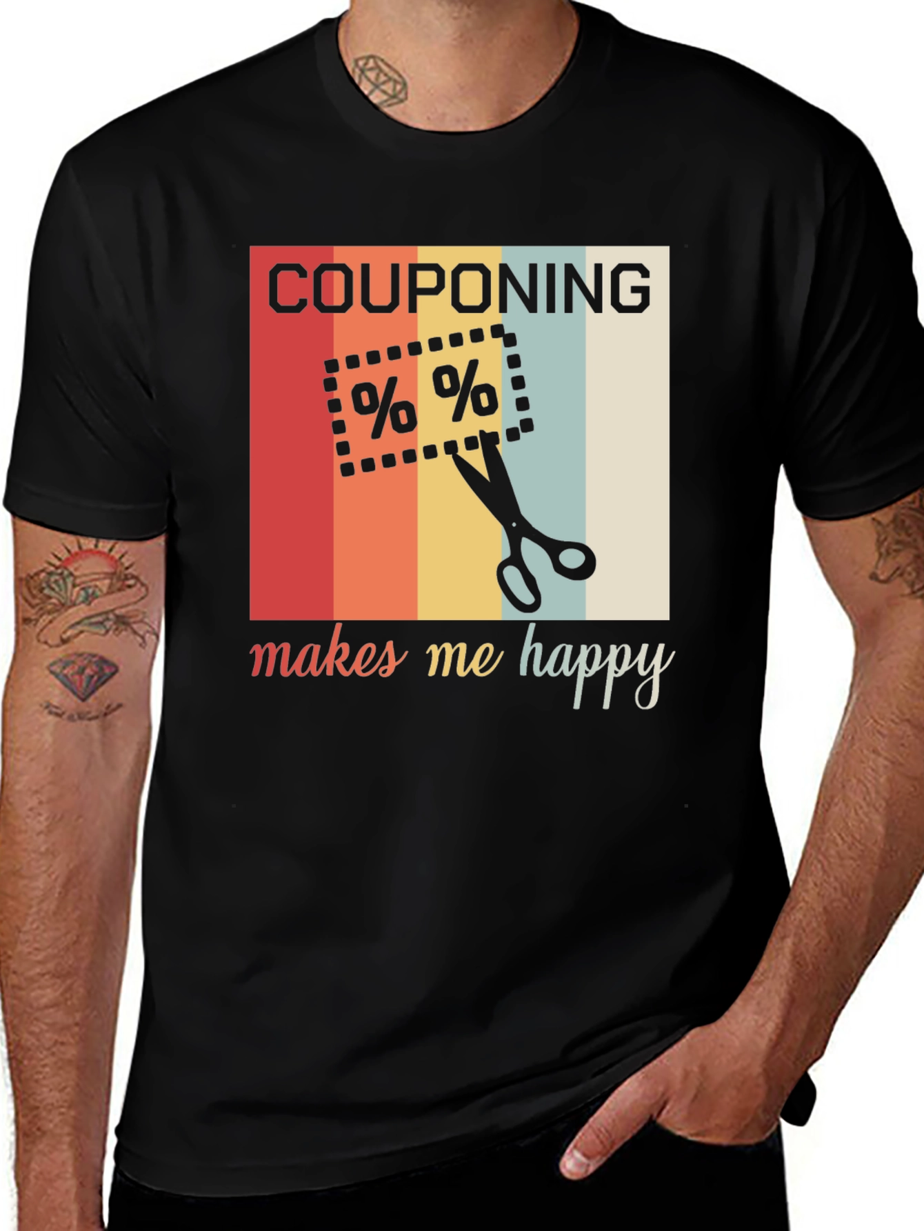 Variant 18 of Couponing Makes Me Happy T-Shirt