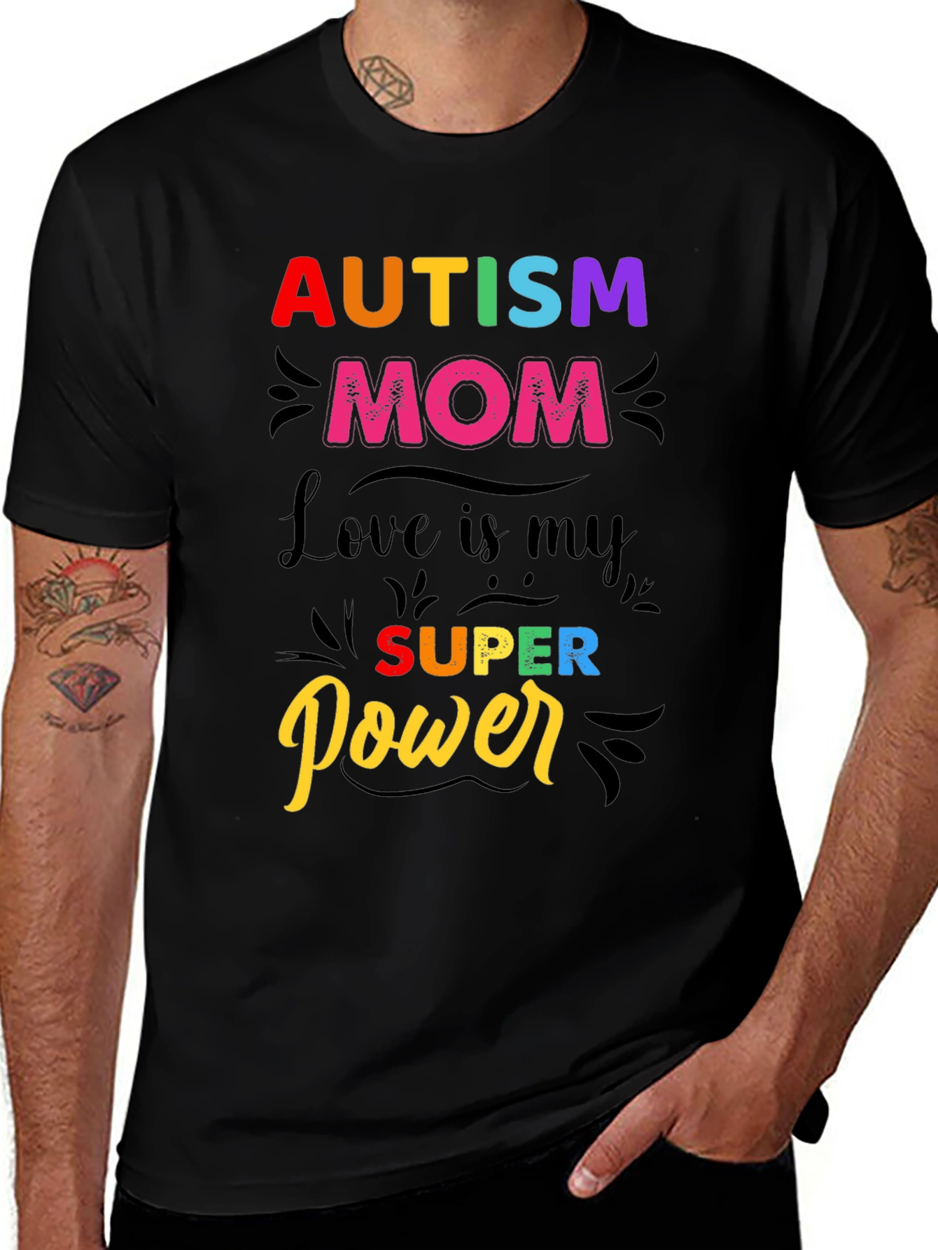 Autism Mom T-Shirt - Love is My Super Power!