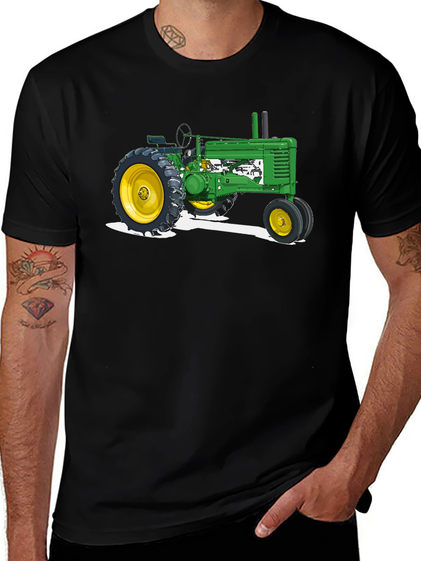 Variant 27 of Vintage Tractor Graphic T-Shirt - Classic Farm Style