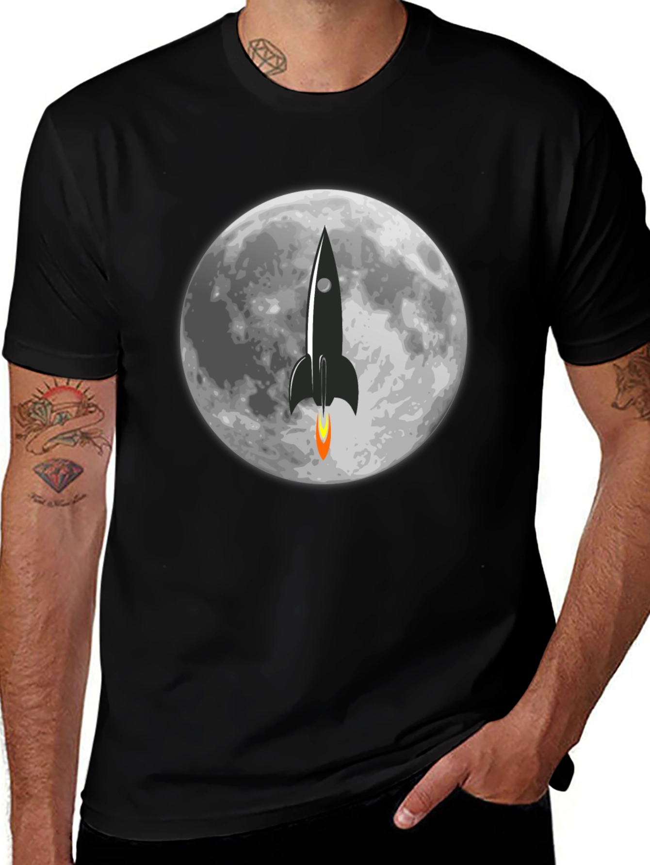 Variant 22 of Rocket to the Moon Graphic T-Shirt