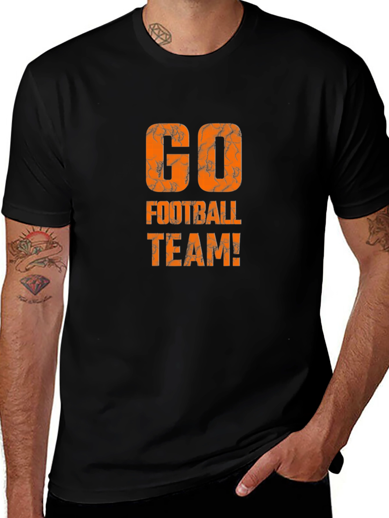 Variant 25 of Go Football Team! Graphic T-Shirt