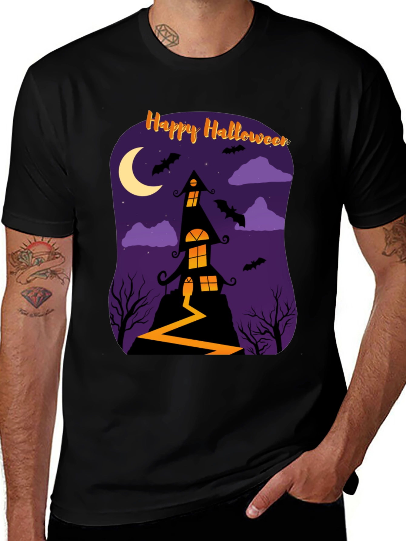 Happy Halloween Haunted House T-Shirt