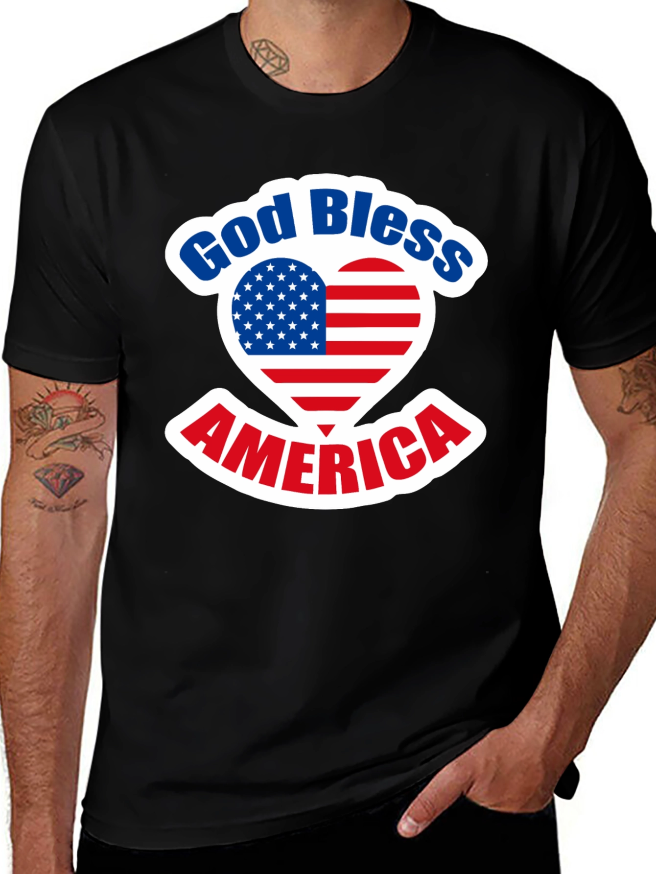 Variant 19 of God Bless America Patriotic T-Shirt