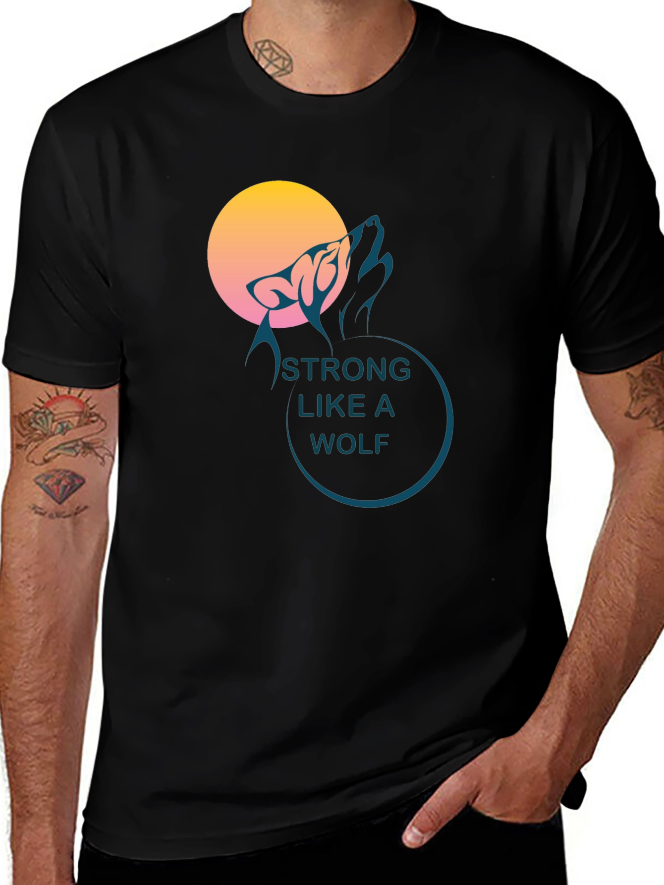 Variant 29 of Strong Like a Wolf T-Shirt