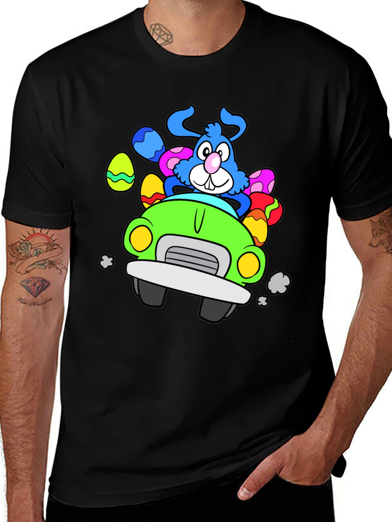 Variant 21 of Easter Bunny Car Graphic Tee