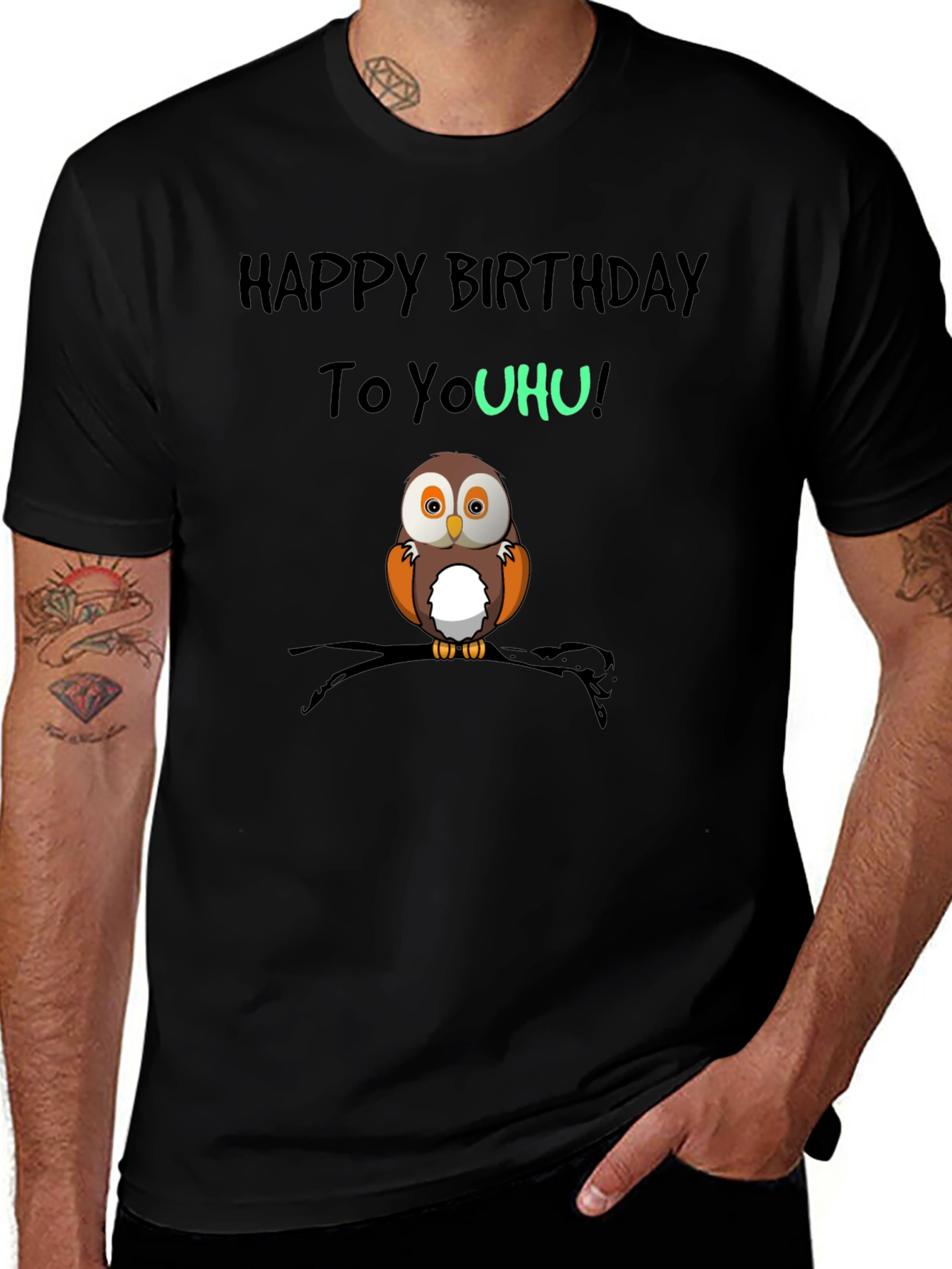 Variant 23 of Happy Birthday To YouHU! Owl T-Shirt