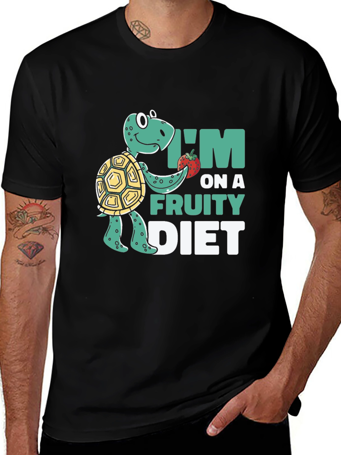 Variant 10 of Fruity Diet Turtle T-Shirt