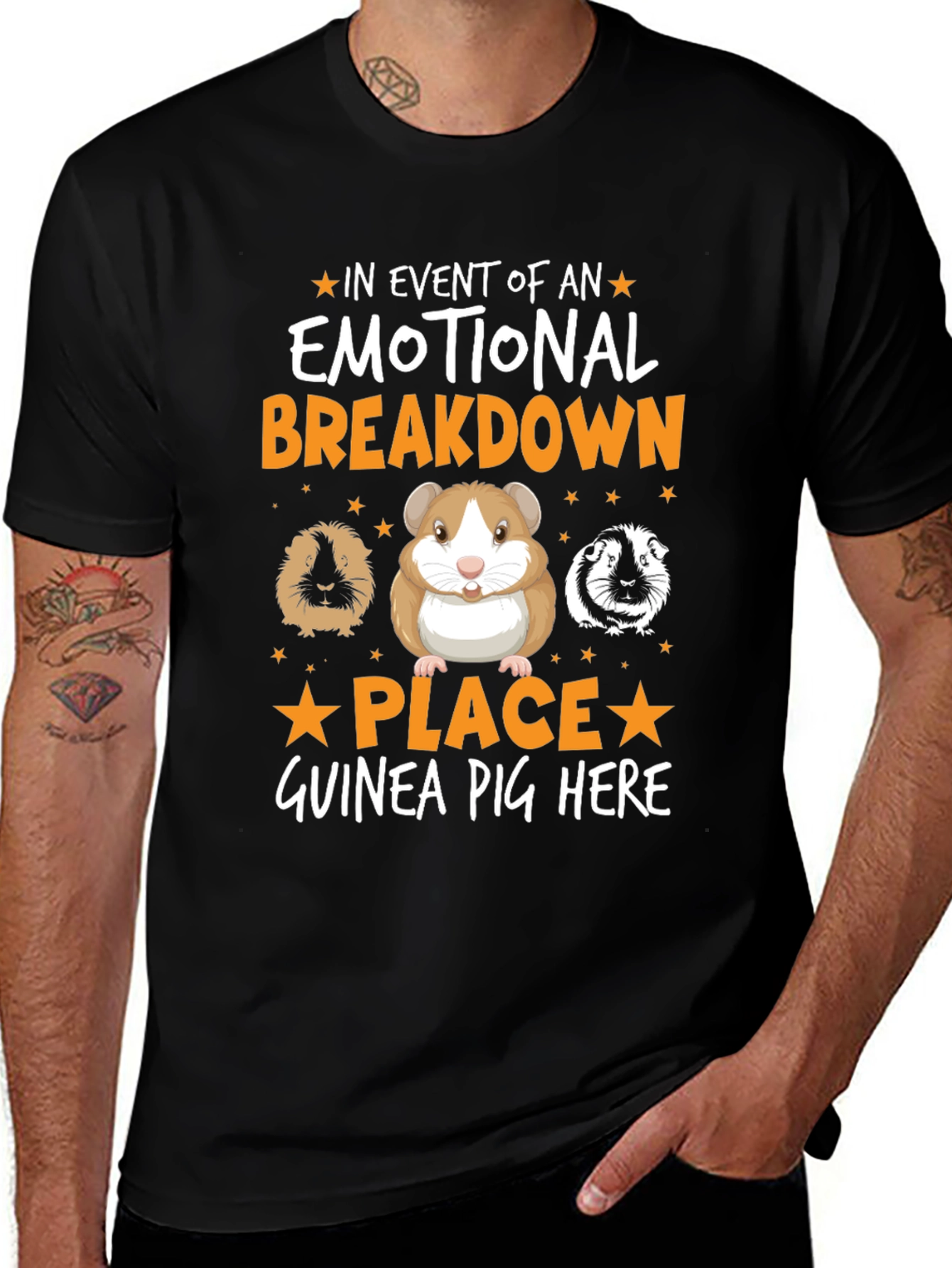 Variant 20 of Emotional Breakdown Guinea Pig T-Shirt