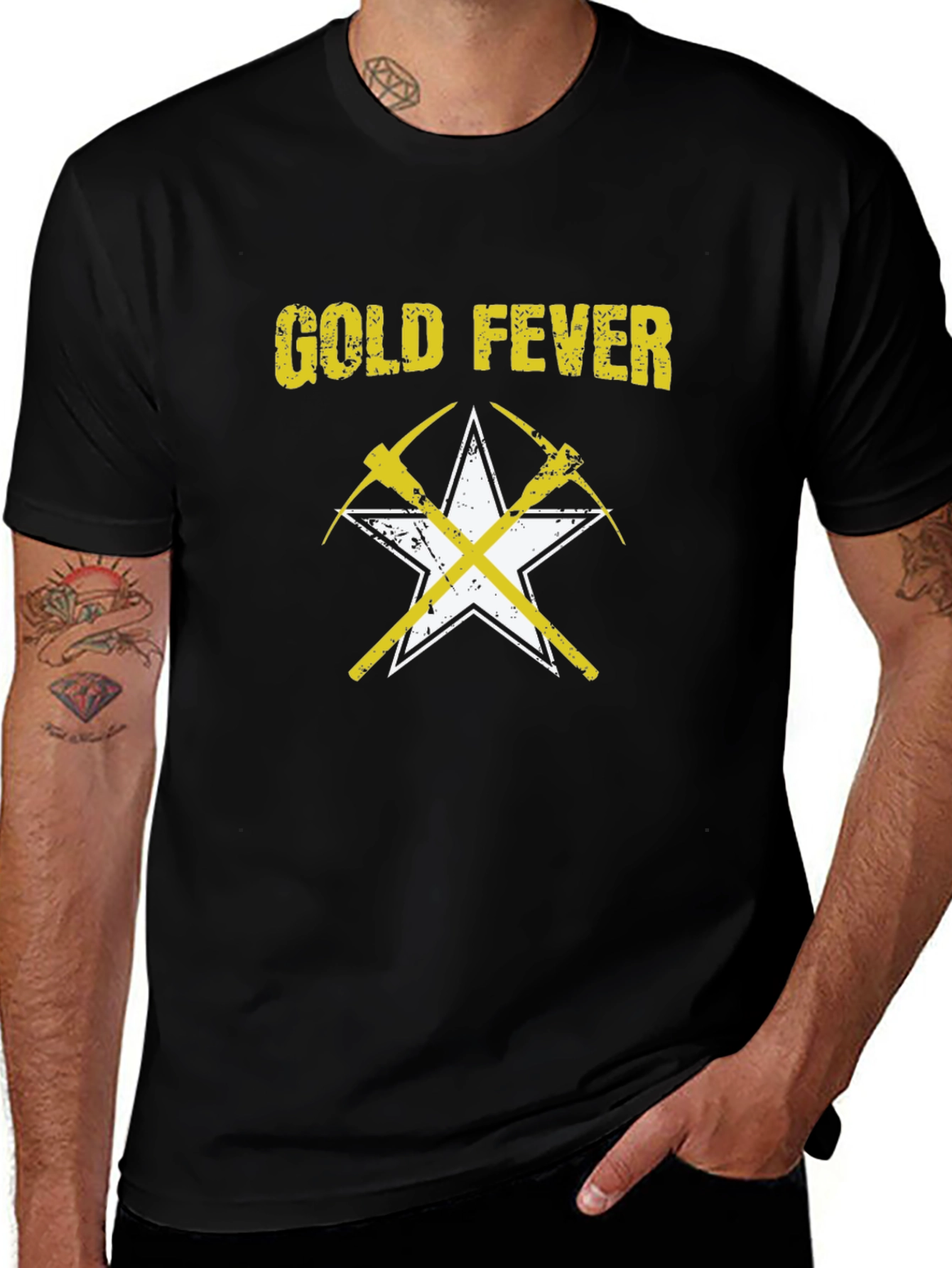 Gold Fever Graphic T-Shirt - Miner's Pickaxes